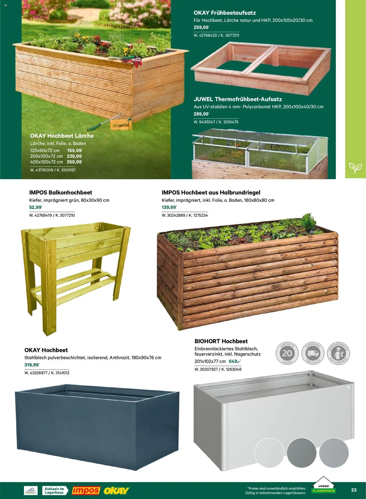 Lagerhaus  Garten und Freizeit Katalog 2026