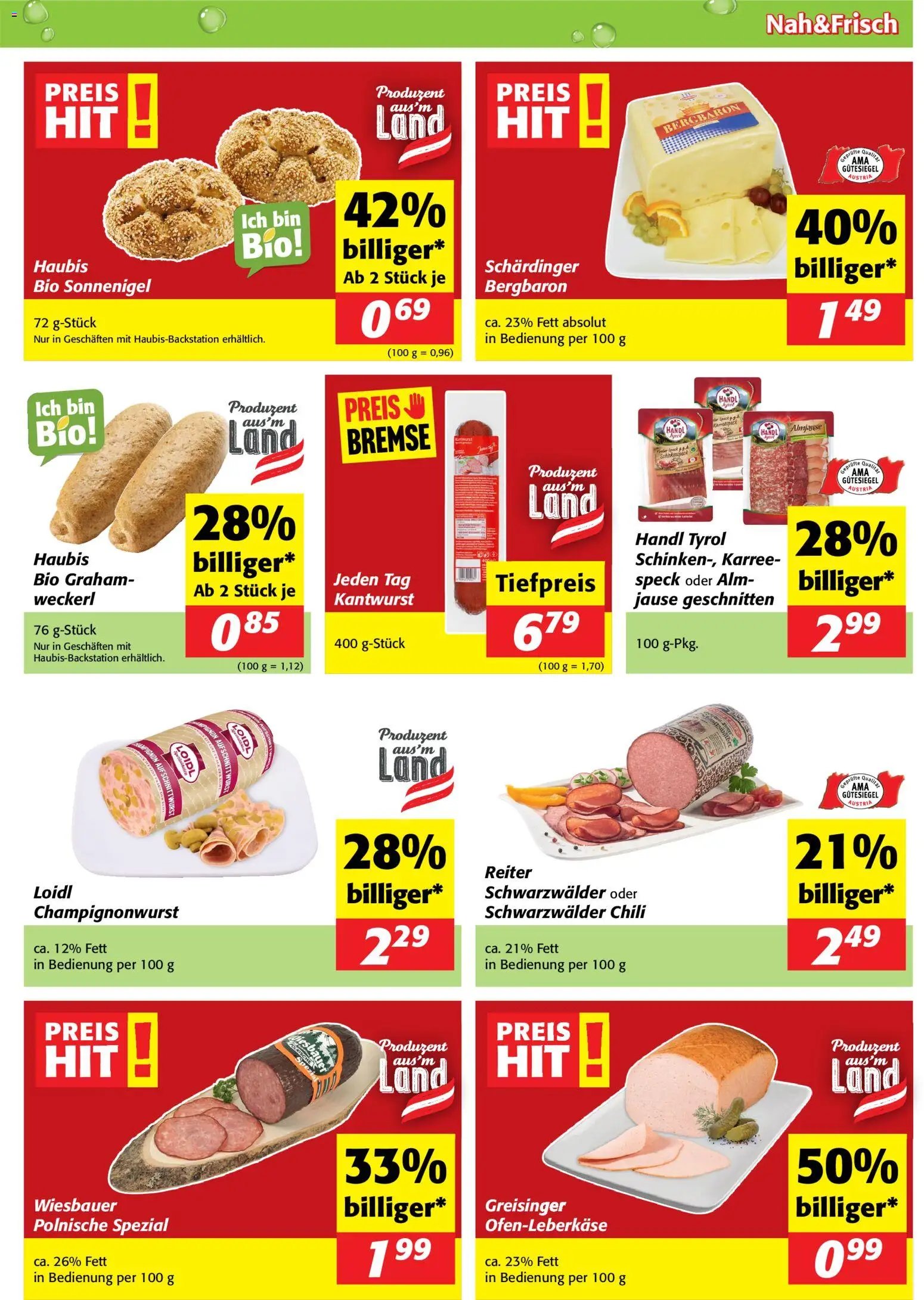 Nah und Frisch Flugblatt