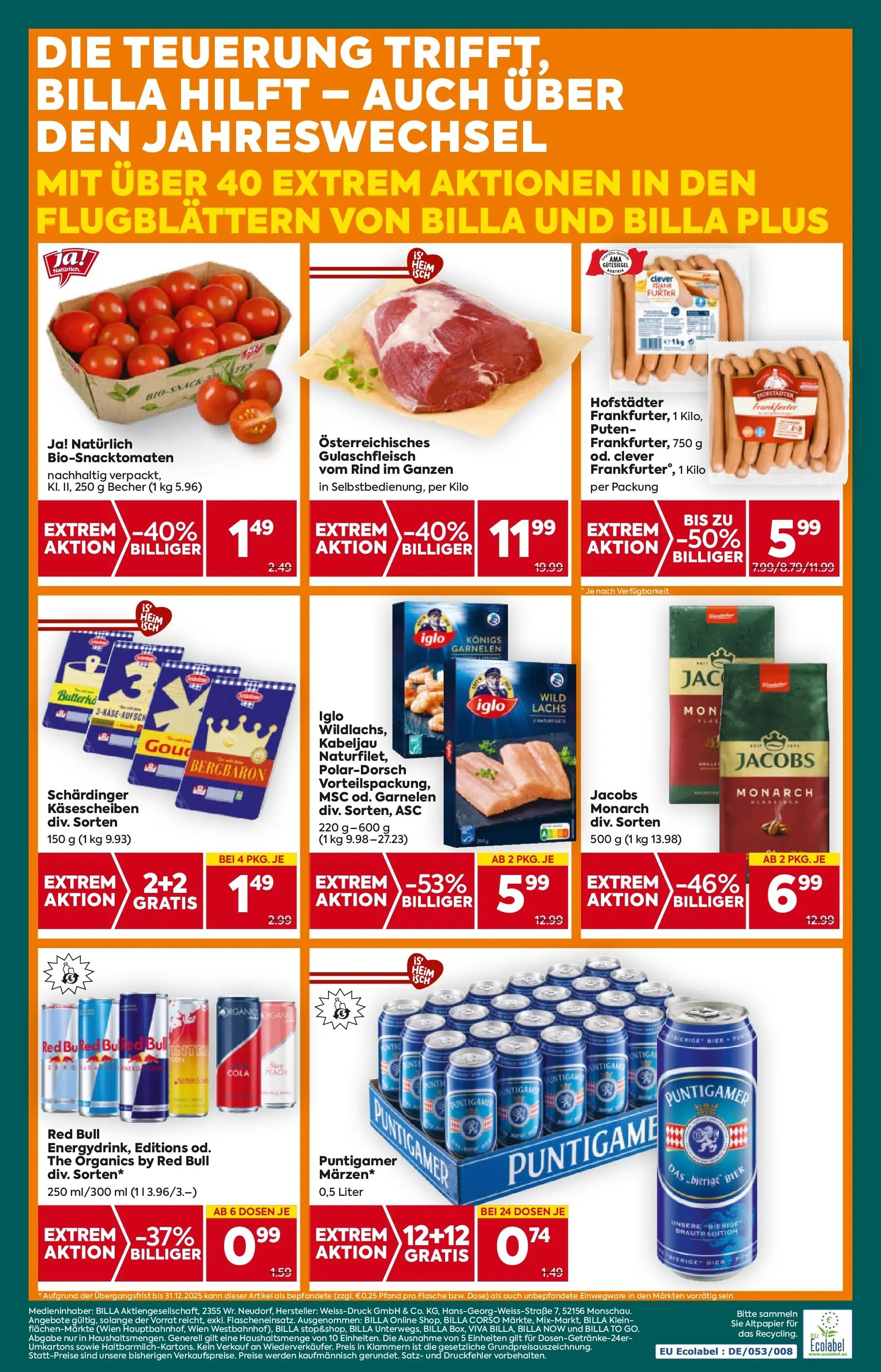 Billa Plus Flugblatt - Burgenland