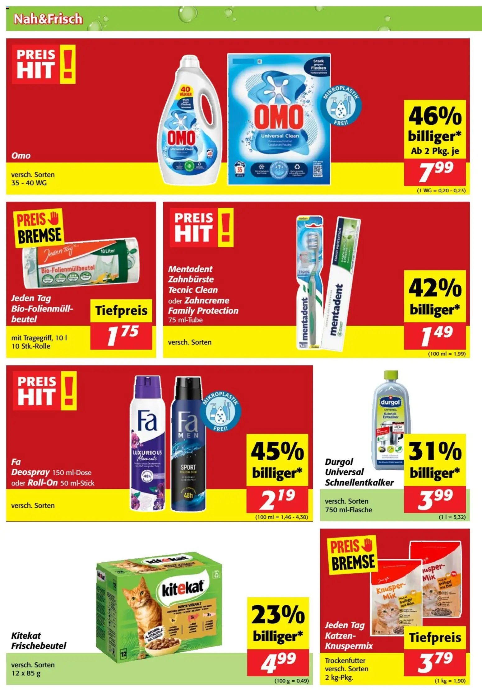 Nah und Frisch Flugblatt