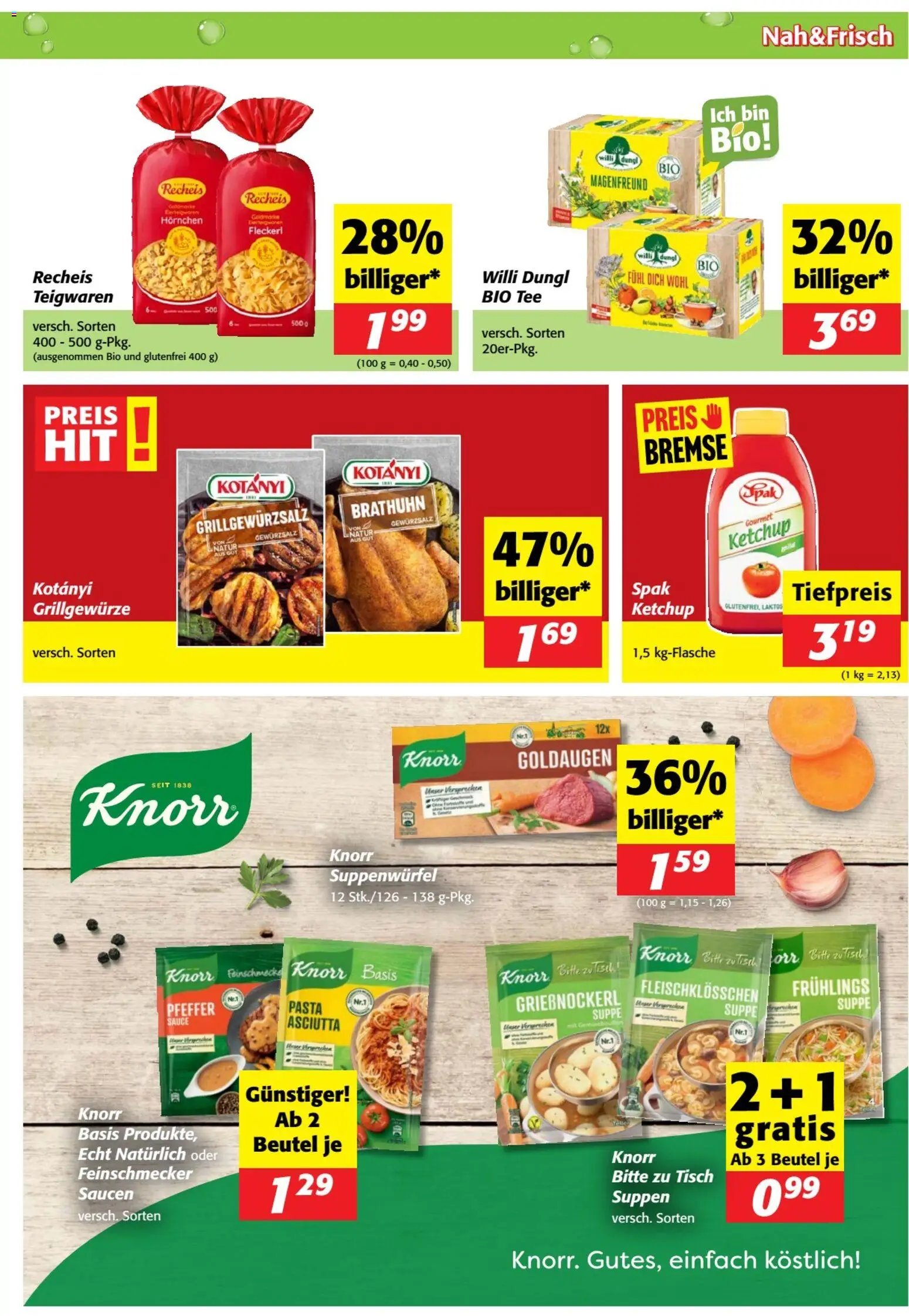 Nah und Frisch Flugblatt