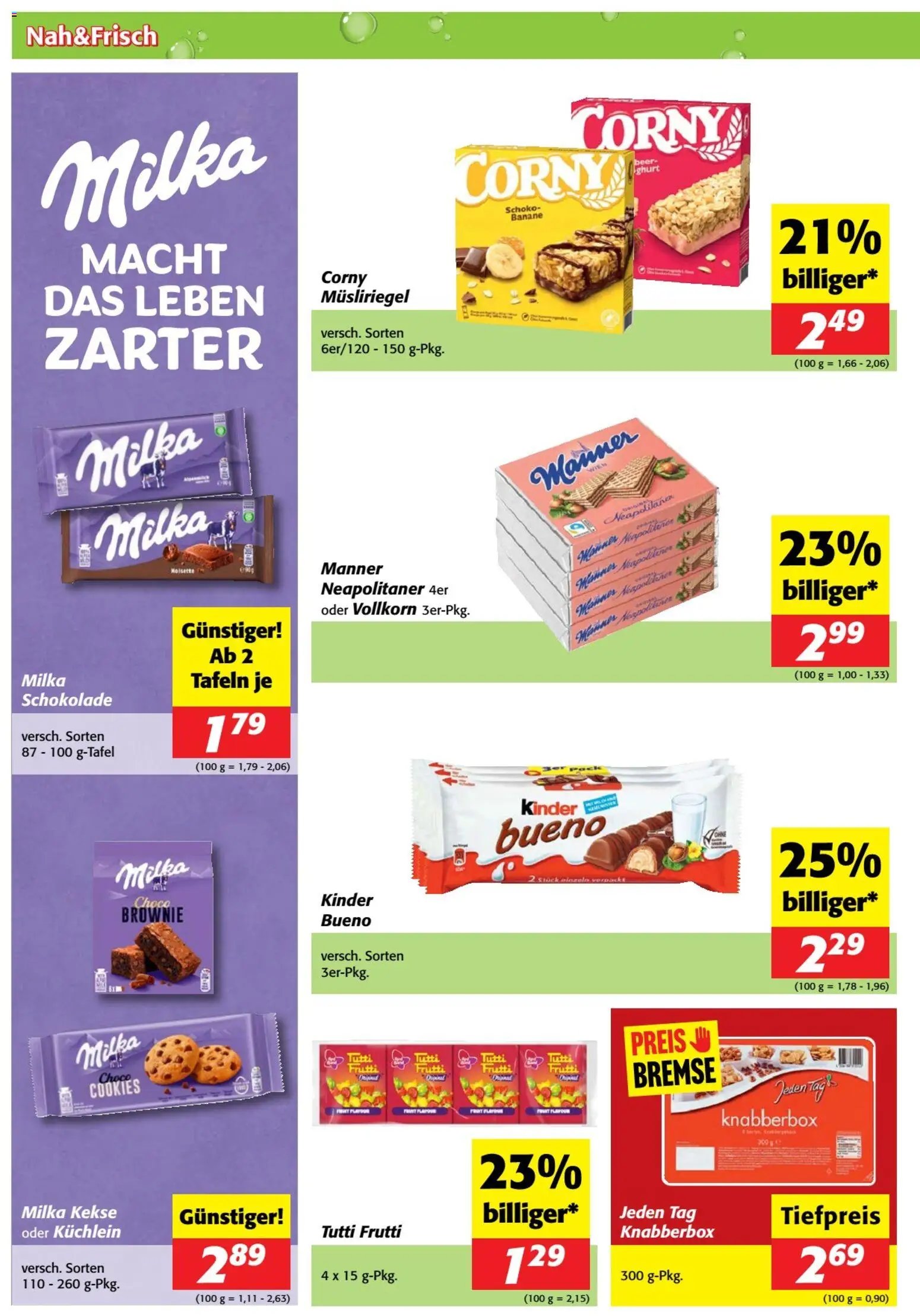 Nah und Frisch Flugblatt