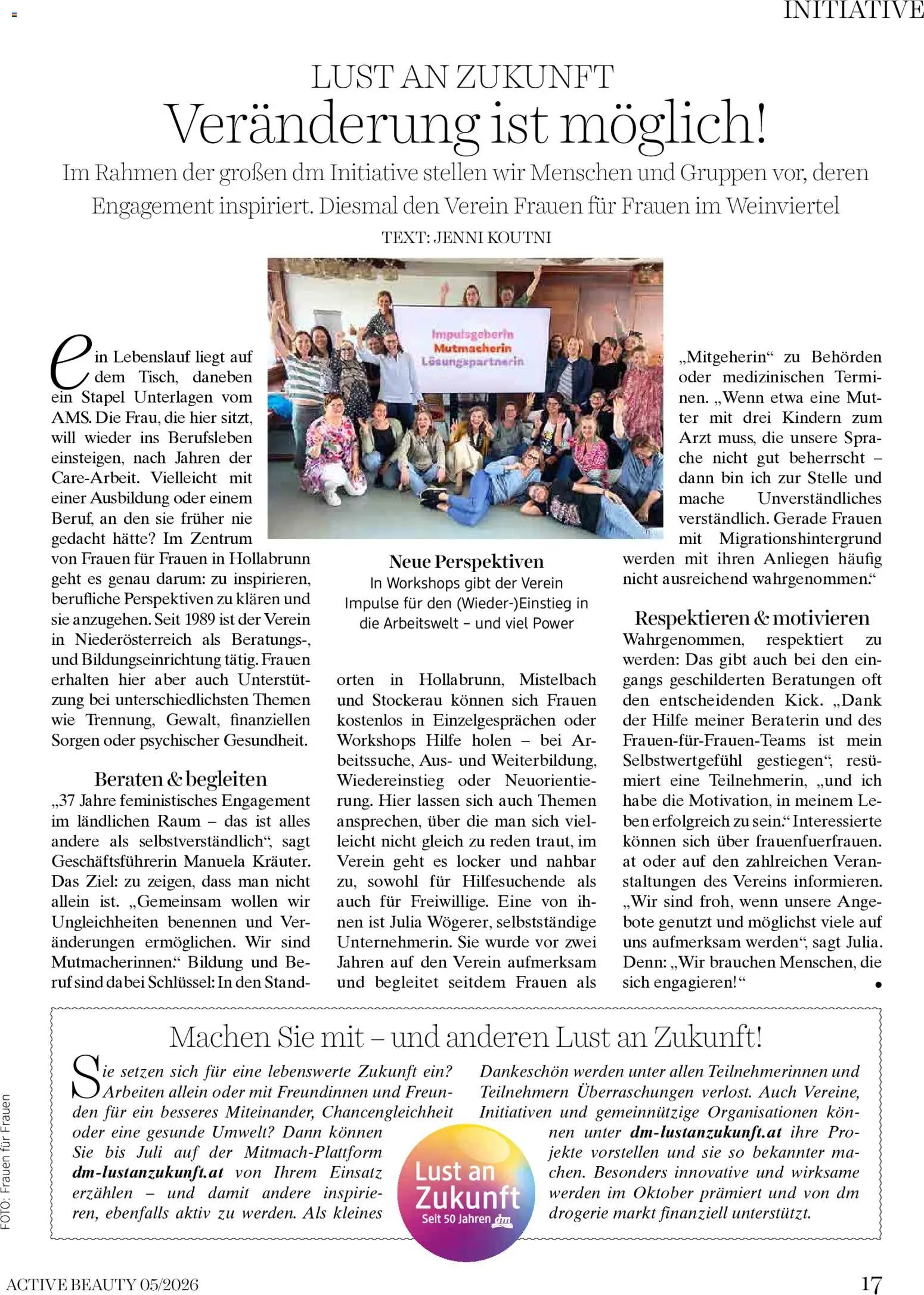 dm drogerie markt Active Beauty Magazin 05/2026