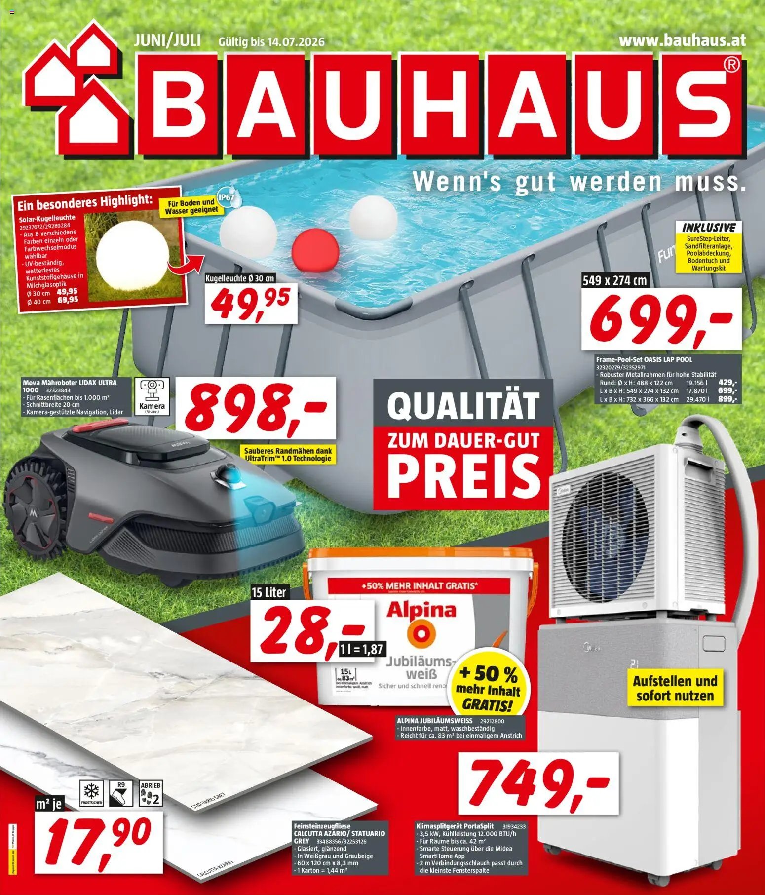 Bauhaus Prospekt aktuell