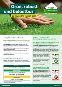 Lagerhaus  Rasen - Duengungsplan