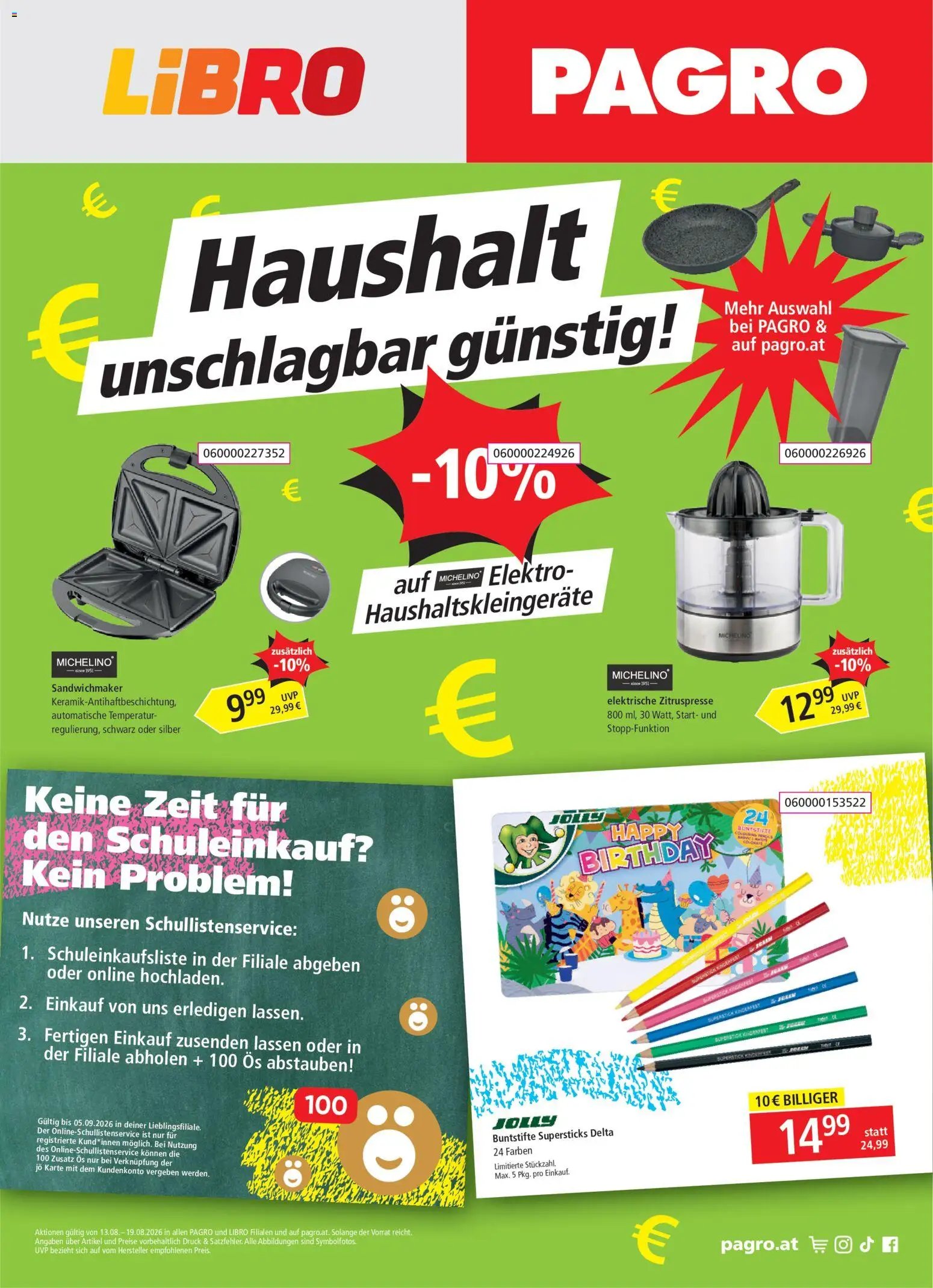 Pagro-Diskont Flugblatt