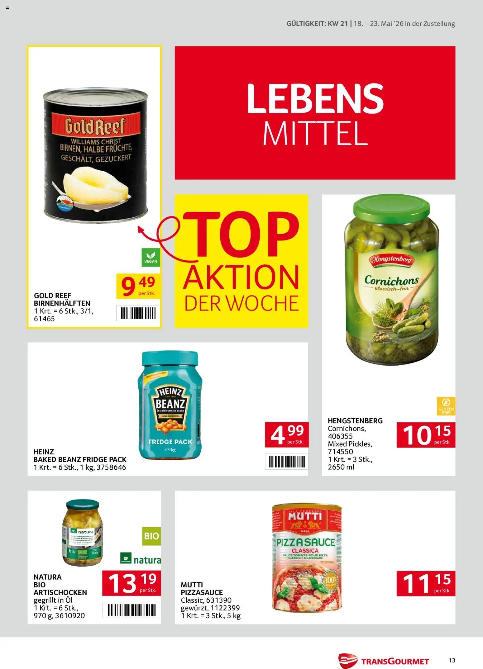 Transgourmet Zustellaktion