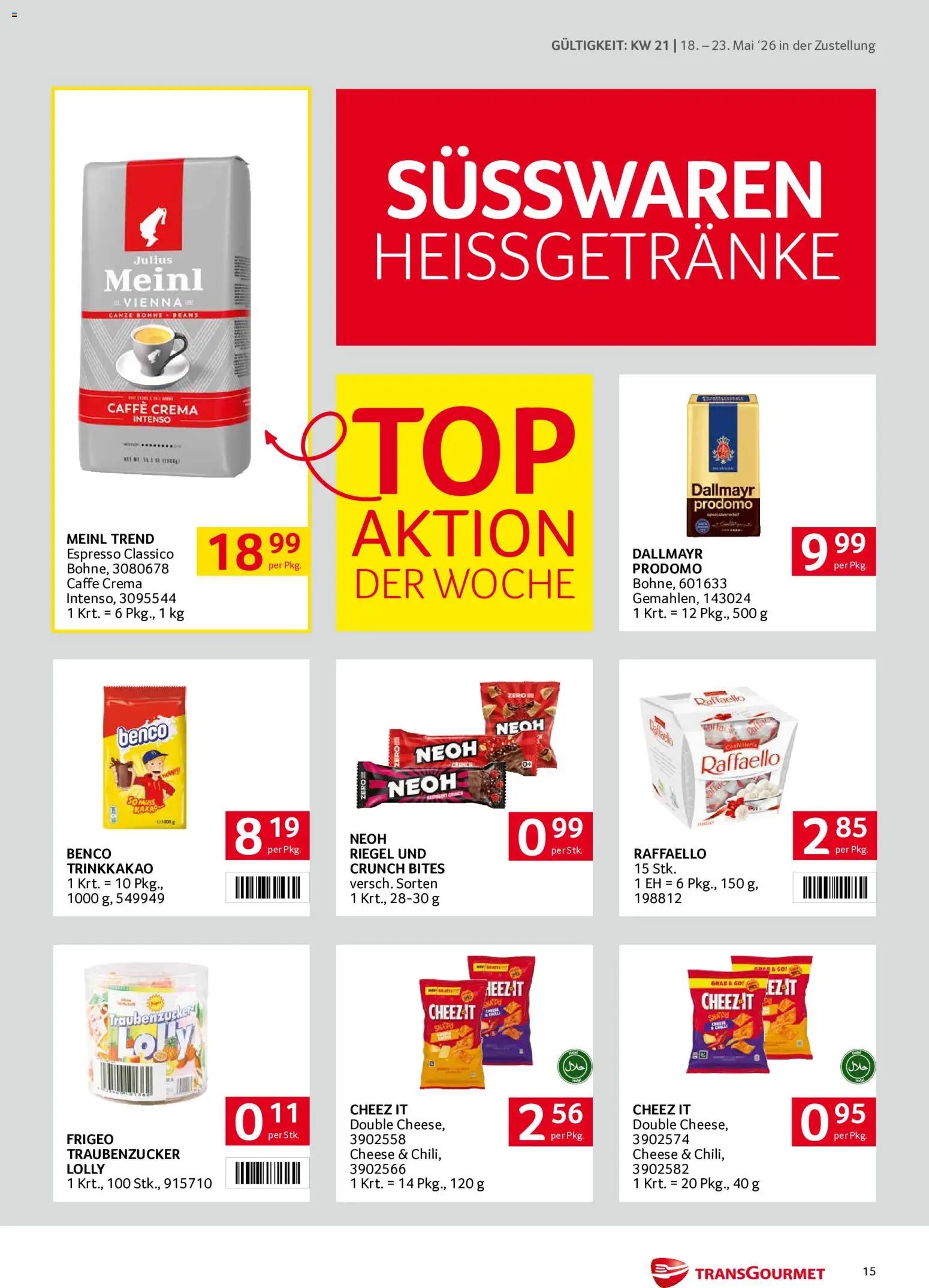 Transgourmet Zustellaktion