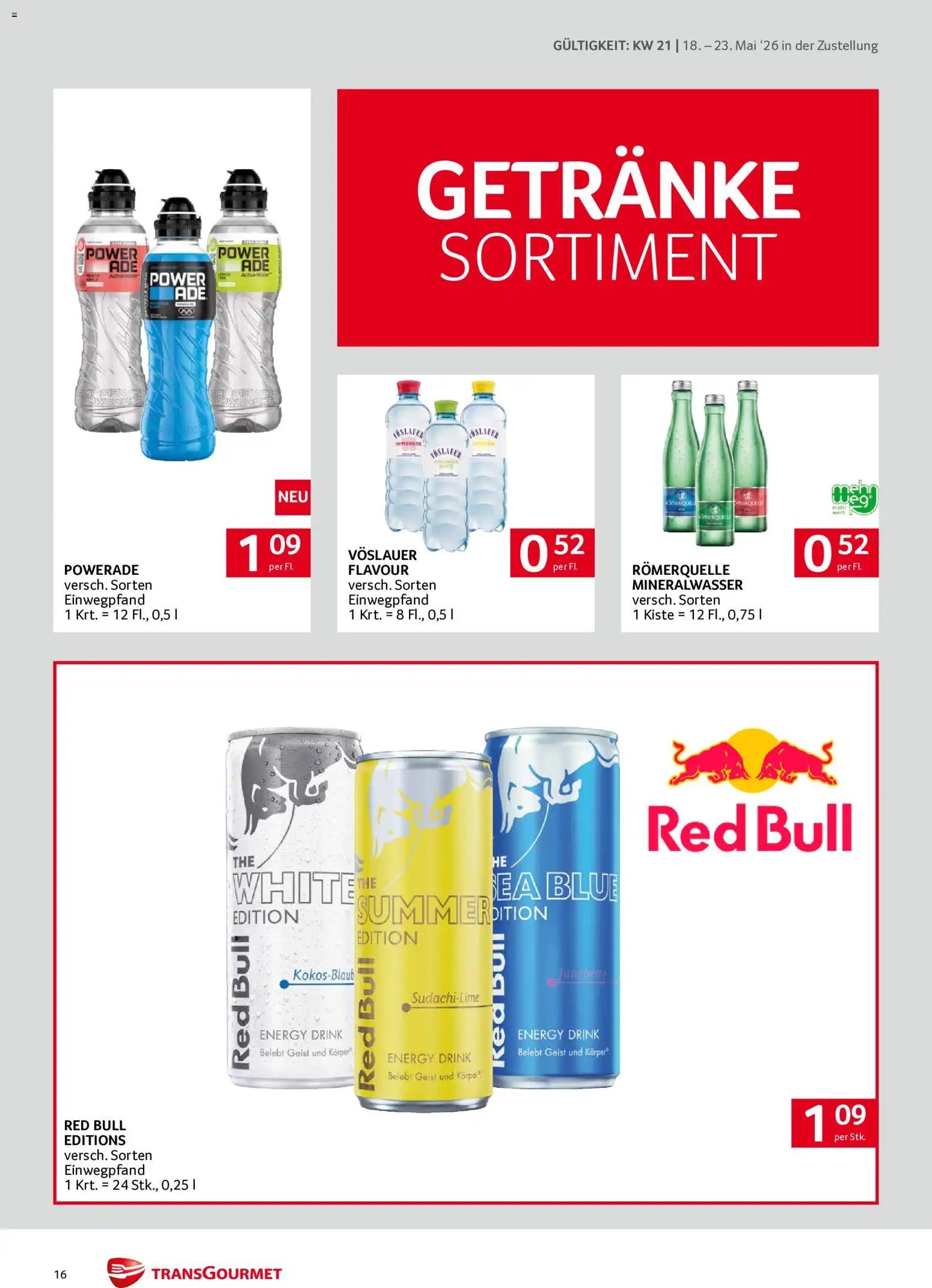 Transgourmet Zustellaktion