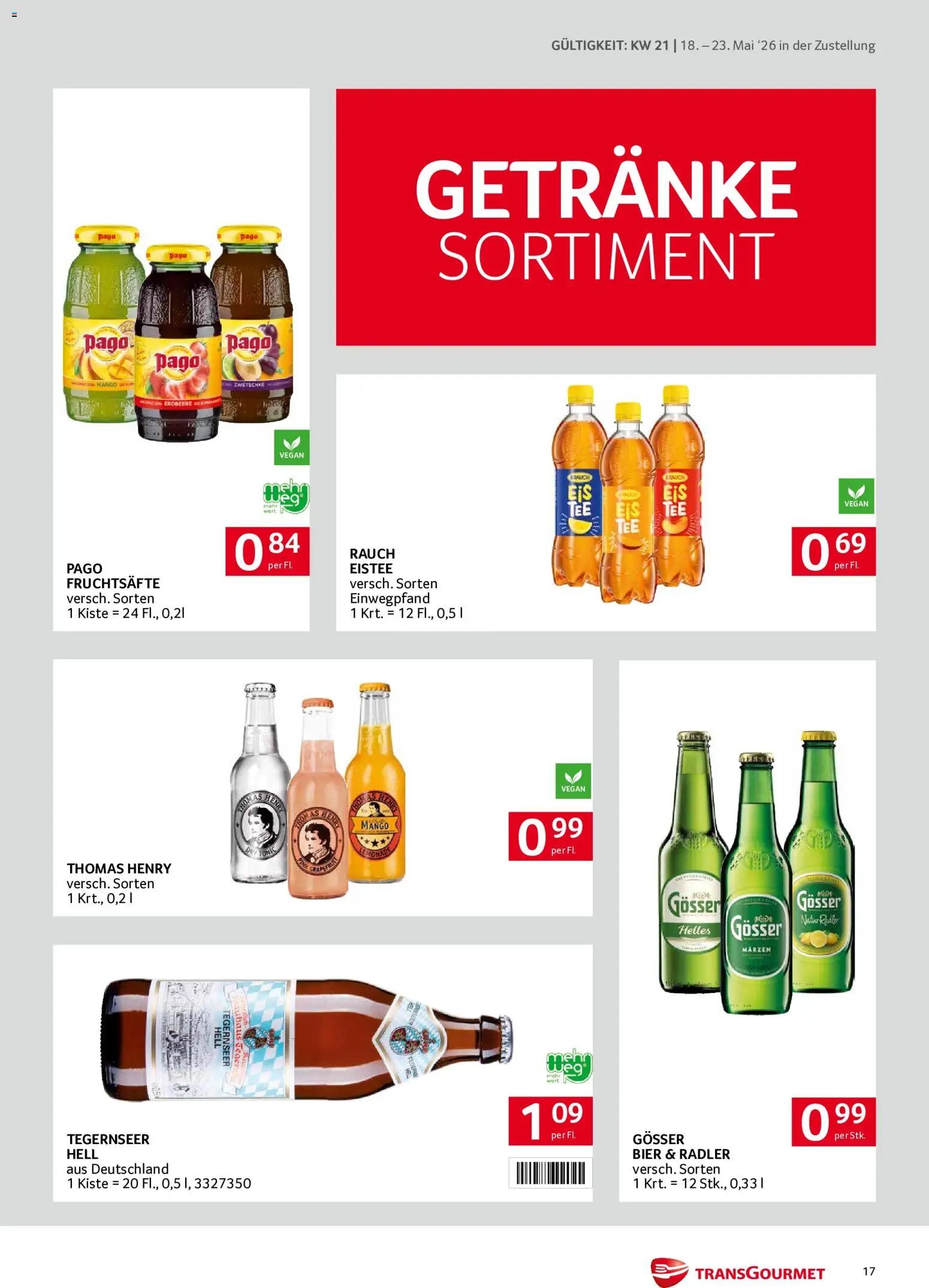 Transgourmet Zustellaktion