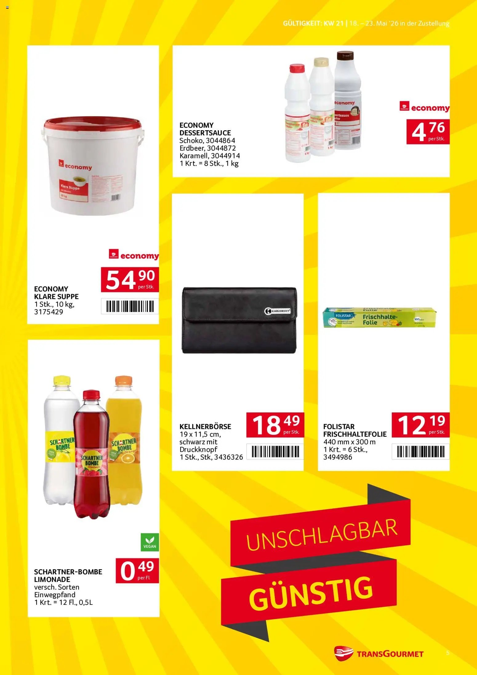 Transgourmet Zustellaktion