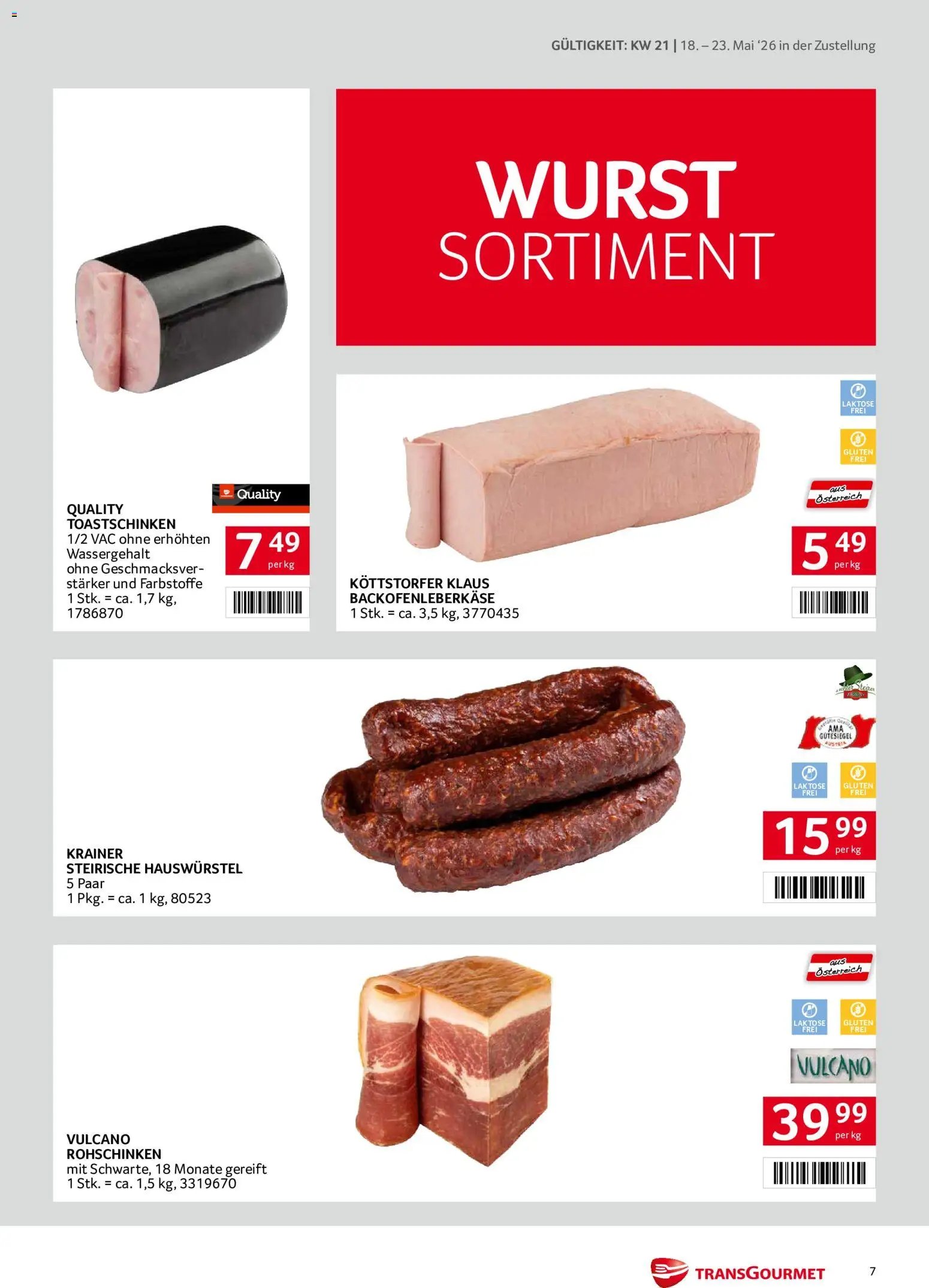 Transgourmet Zustellaktion