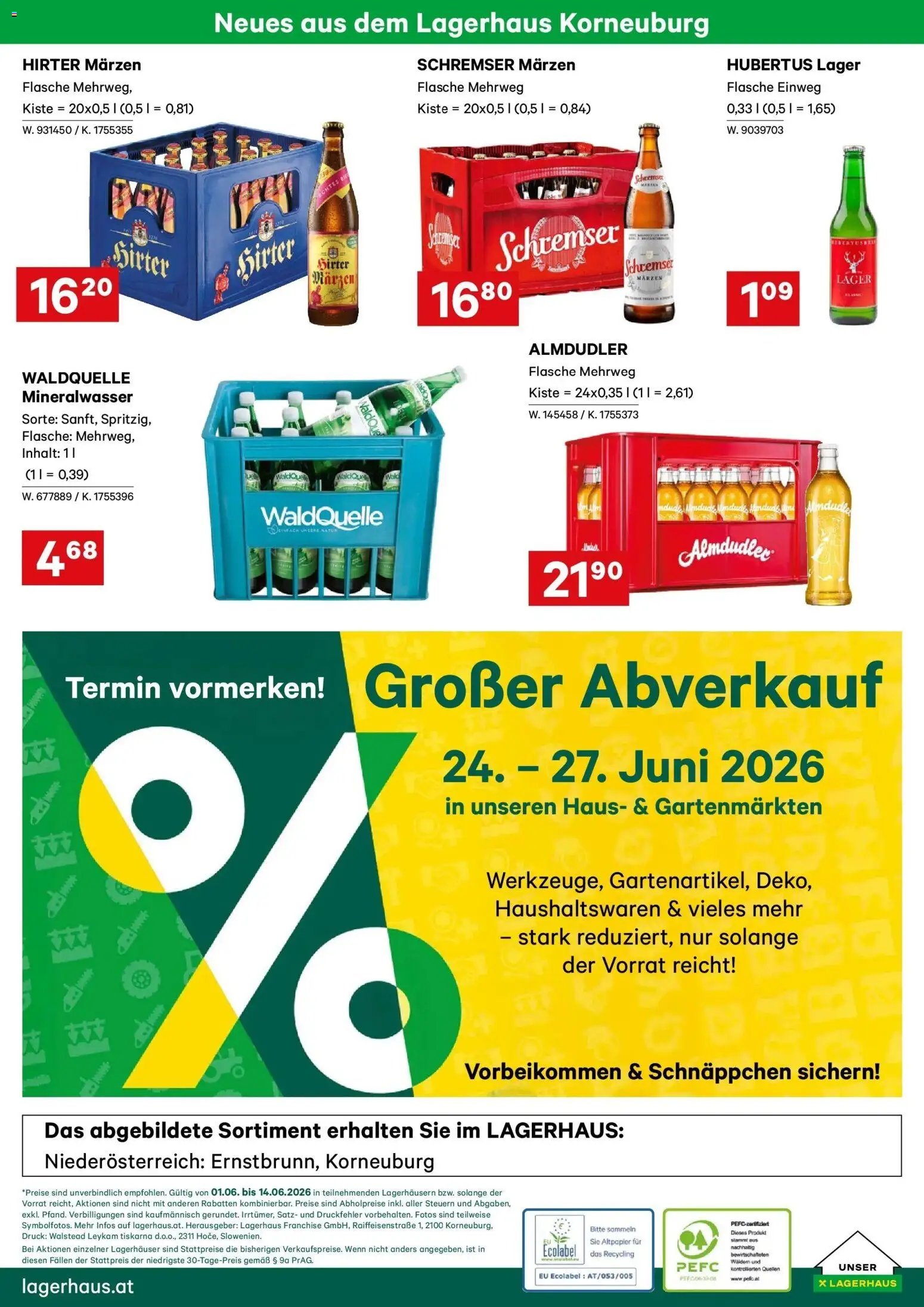 Lagerhaus - Wochen Angebote