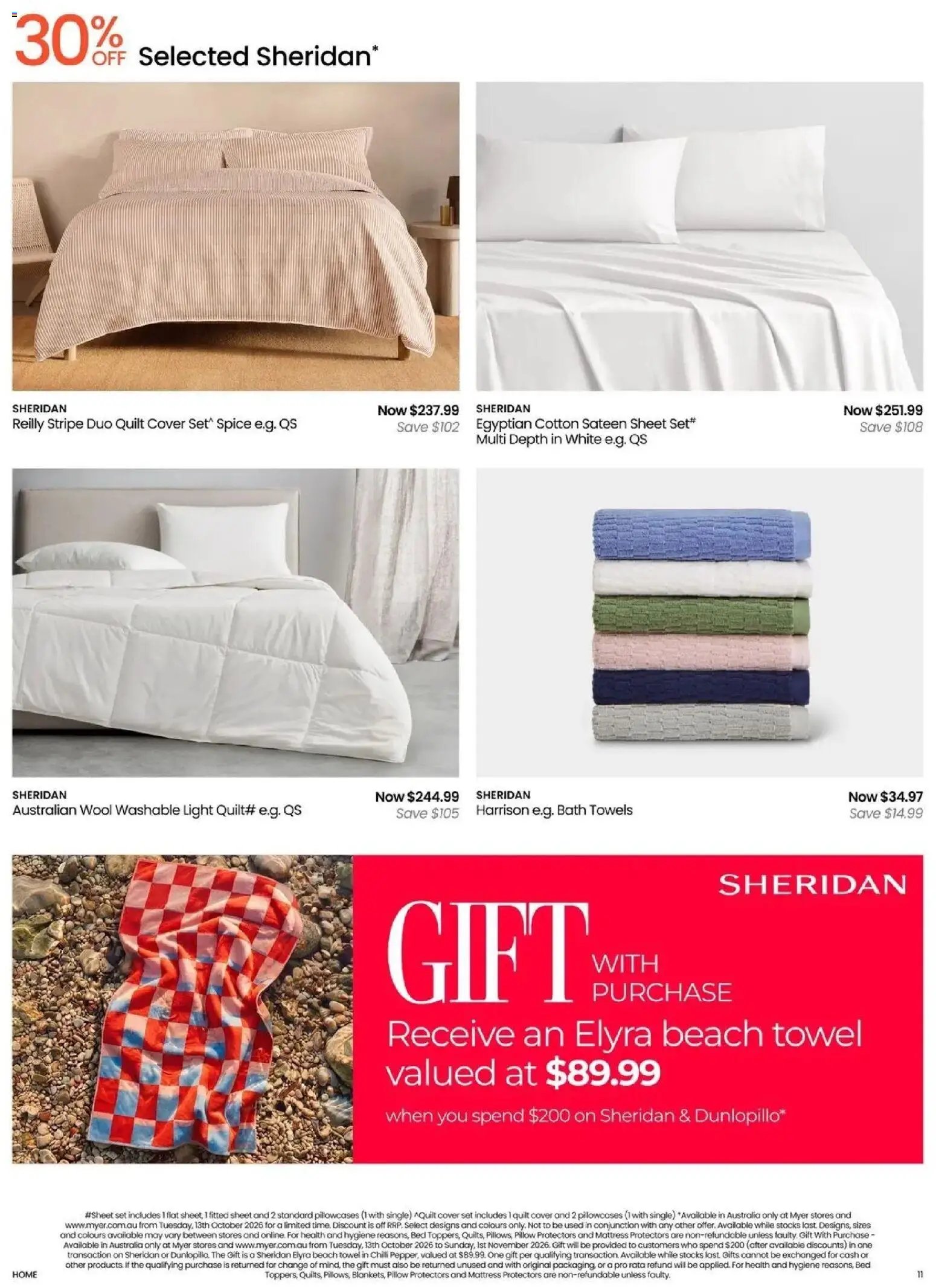 Myer Bed, Bath & Living Home Essentials