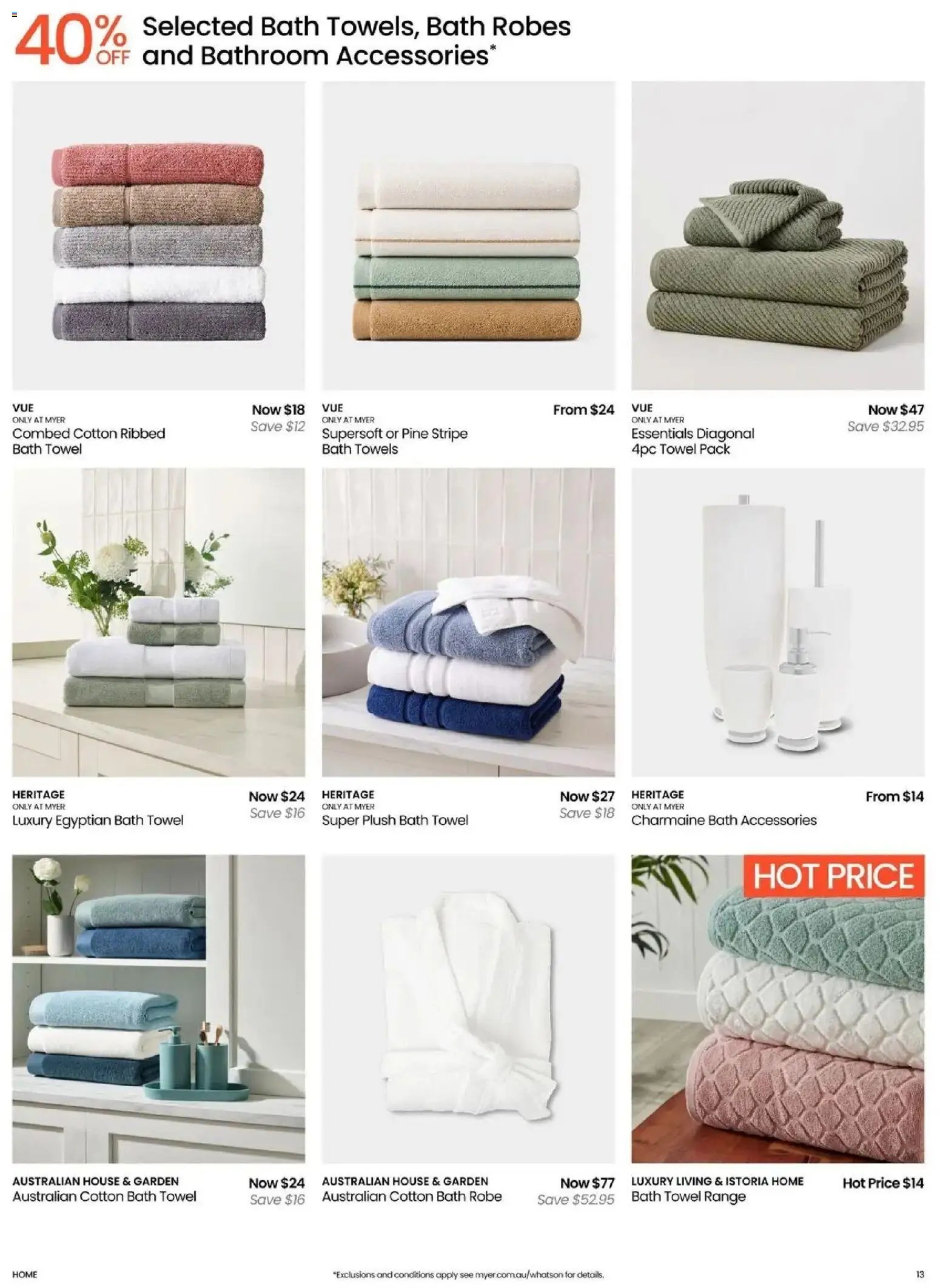 Myer Bed, Bath & Living Home Essentials