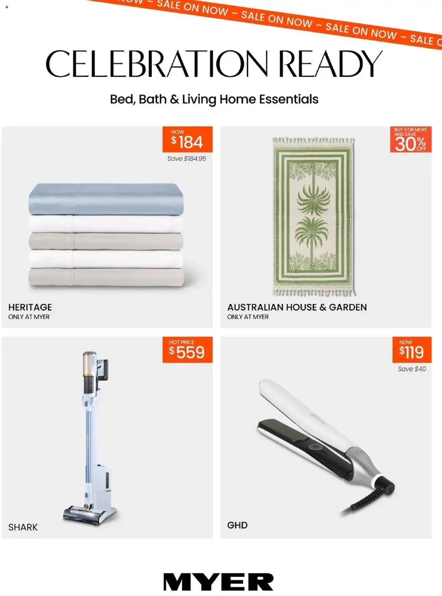Myer Bed, Bath & Living Home Essentials