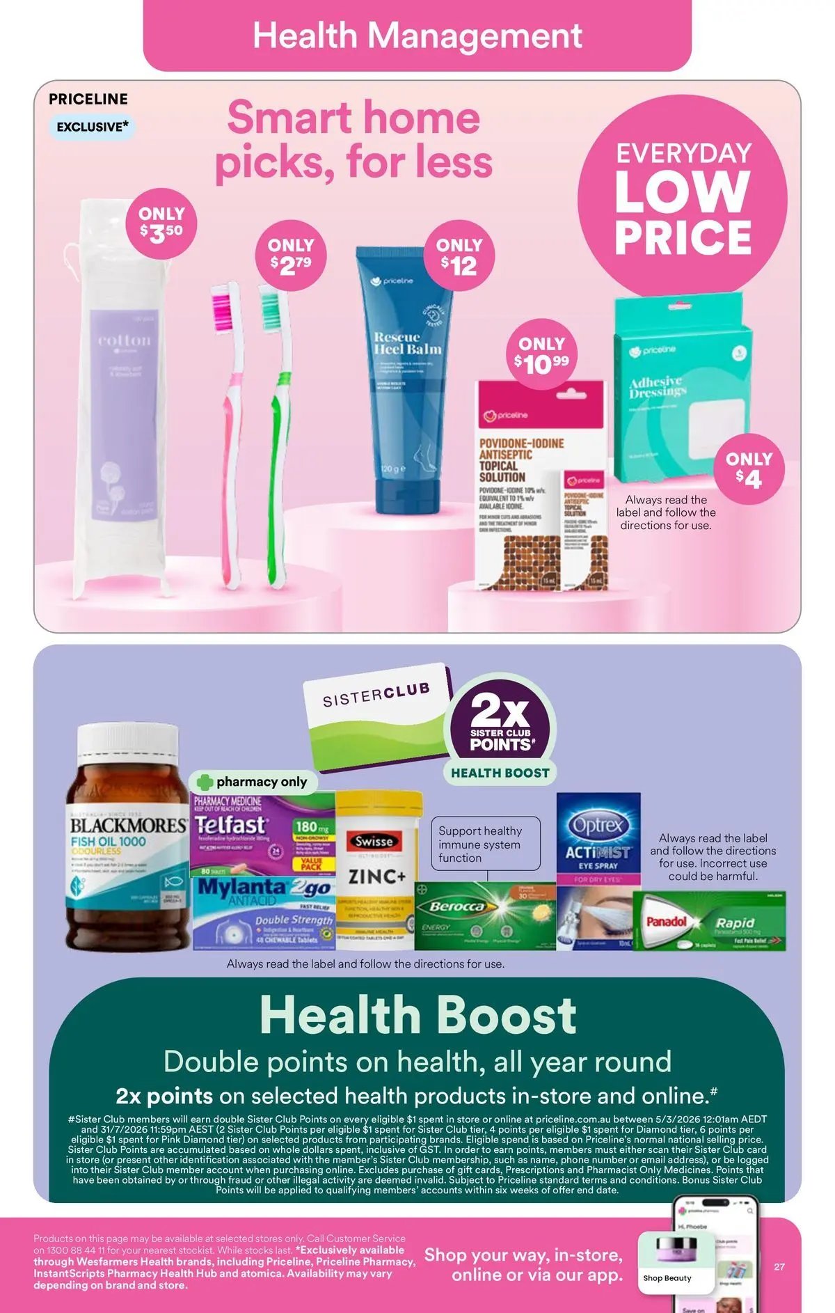 Priceline Pharmacy catalogue Bridgewater