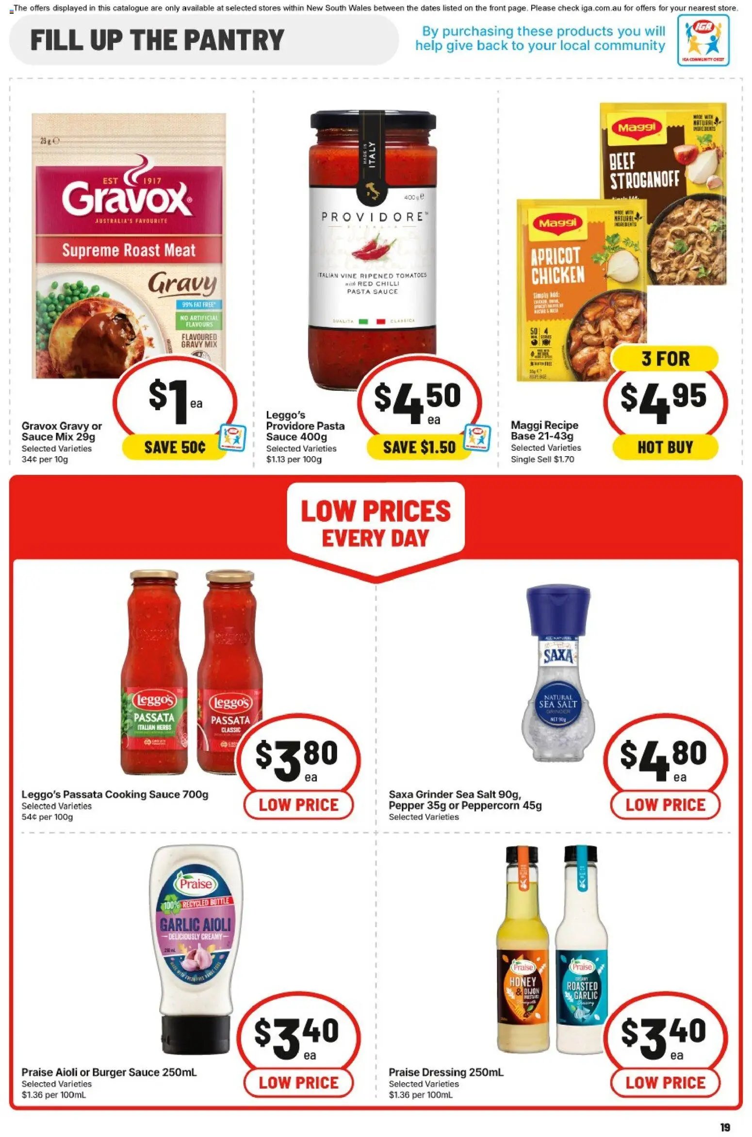 IGA catalogue NSW