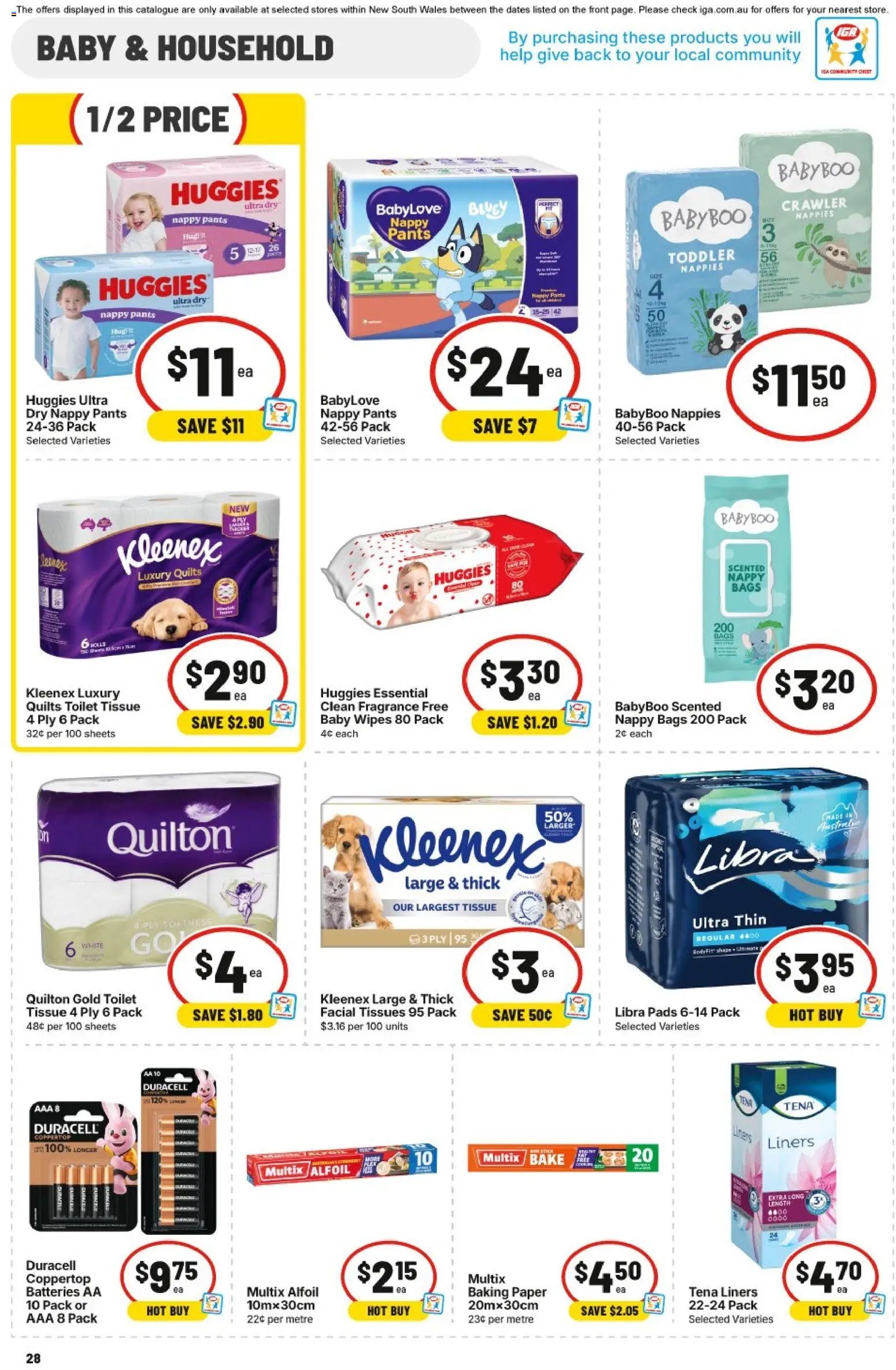 IGA catalogue NSW