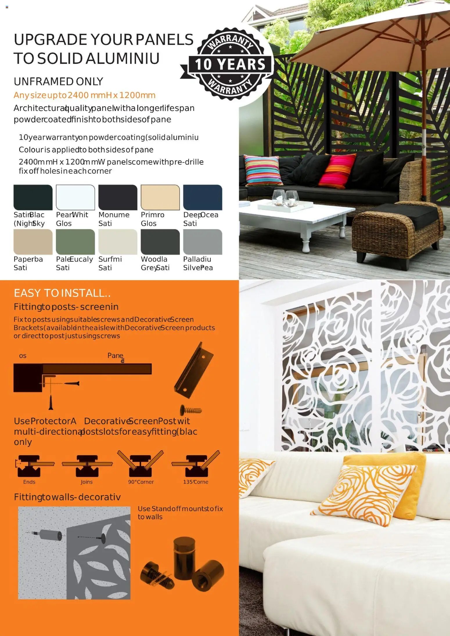 Bunnings Warehouse - ProtectorAl Deco Screens A4 SP Brochure (2025-10-31 - 2026-10-31) | 2