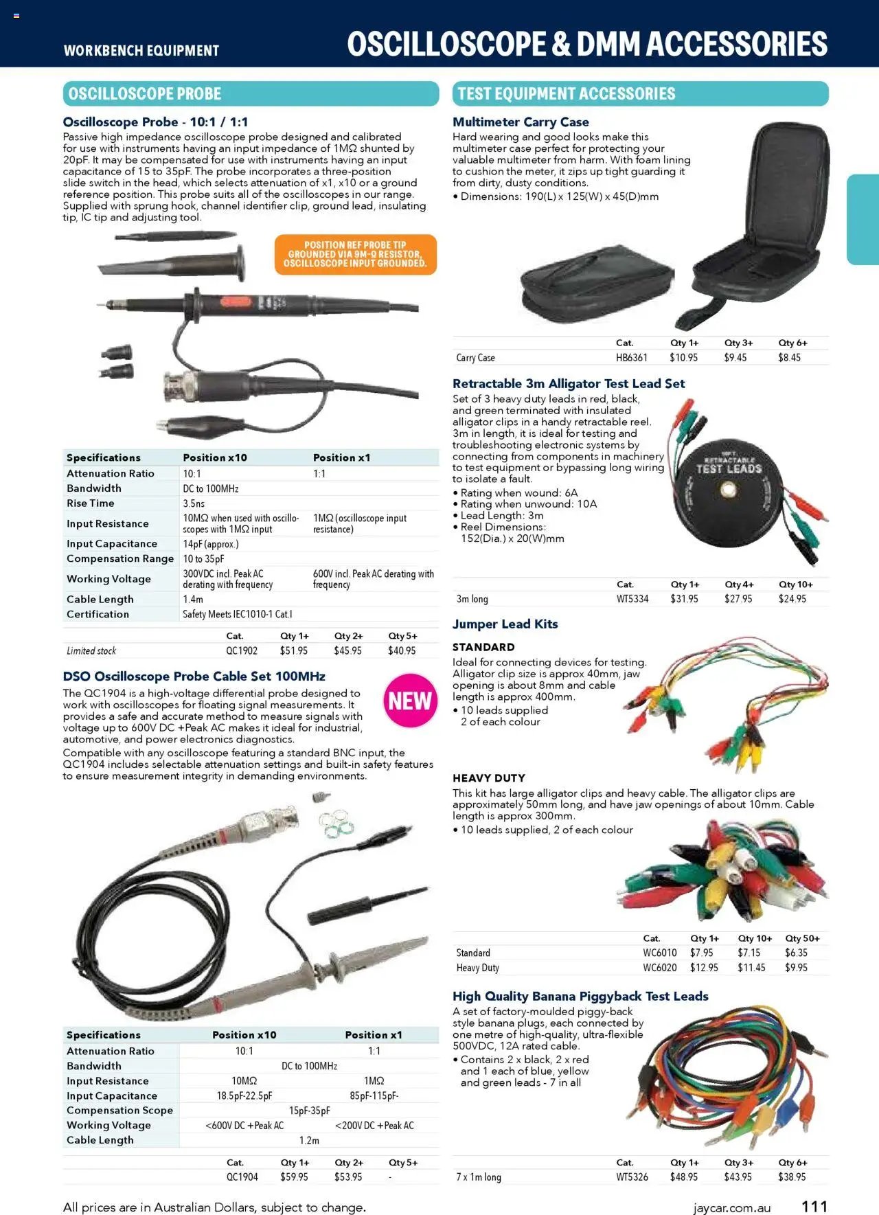 Jaycar Engineering & Scientific Catalogue 2025/2026  (2025-07-09 - 2026-07-09) | 111