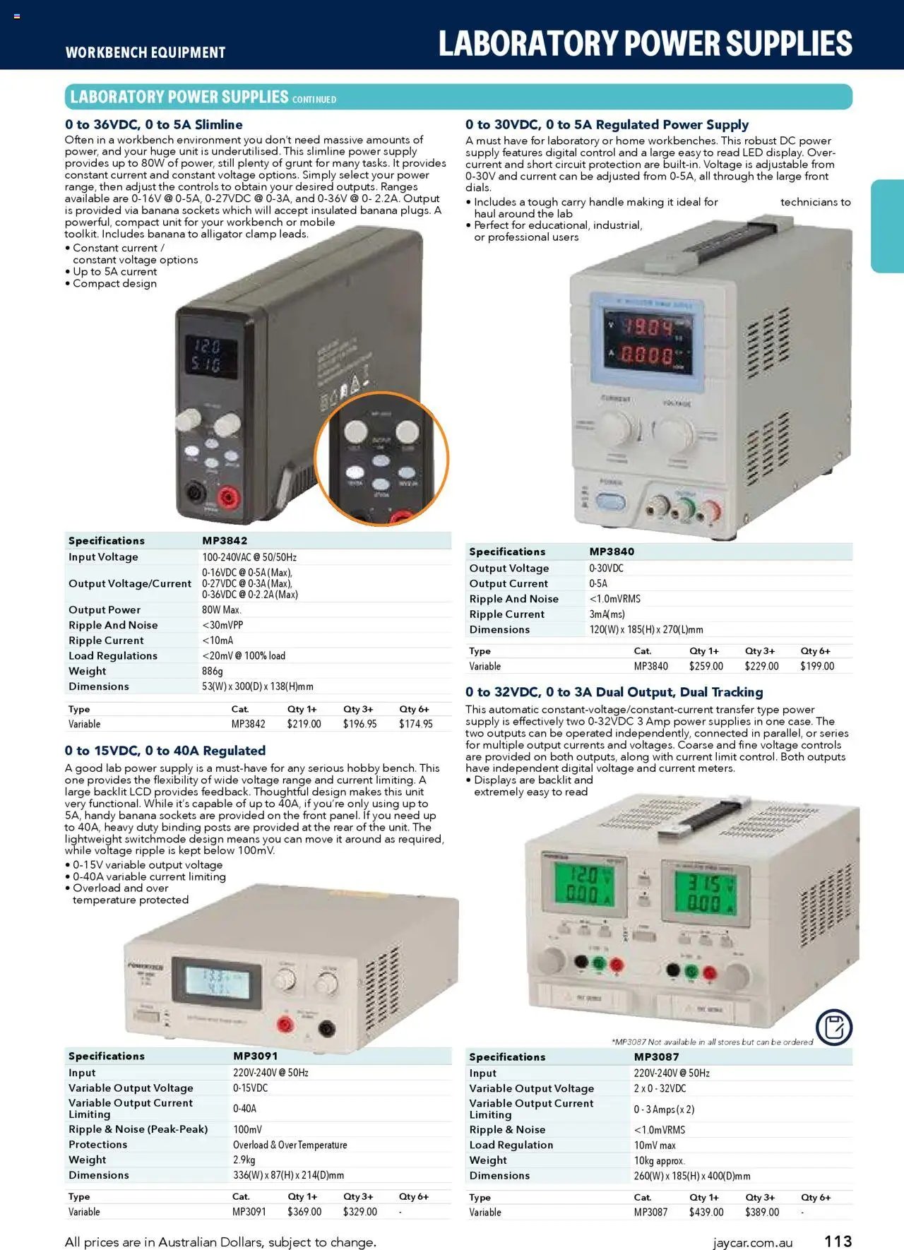 Jaycar Engineering & Scientific Catalogue 2025/2026  (2025-07-09 - 2026-07-09) | 113