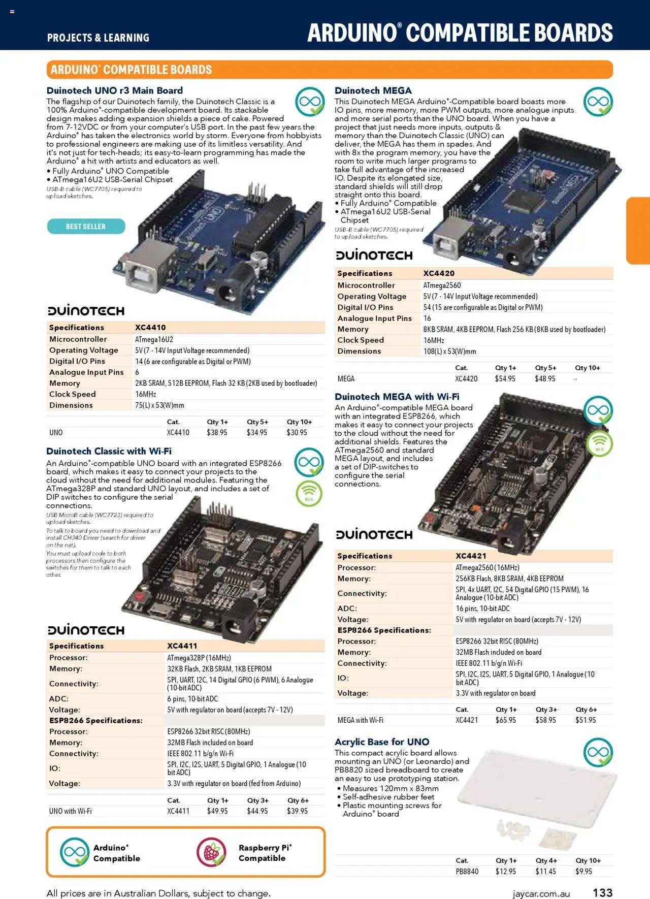 Jaycar Engineering & Scientific Catalogue 2025/2026  (2025-07-09 - 2026-07-09) | 133