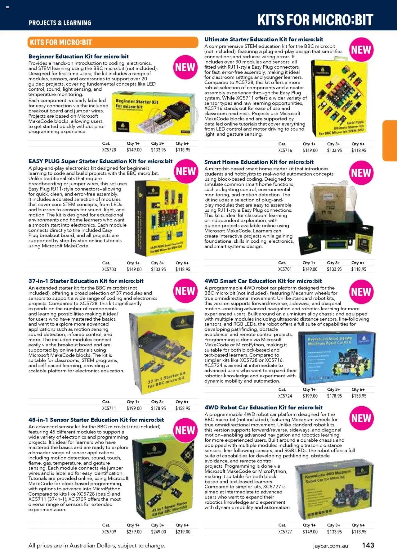 Jaycar Engineering & Scientific Catalogue 2025/2026  (2025-07-09 - 2026-07-09) | 143