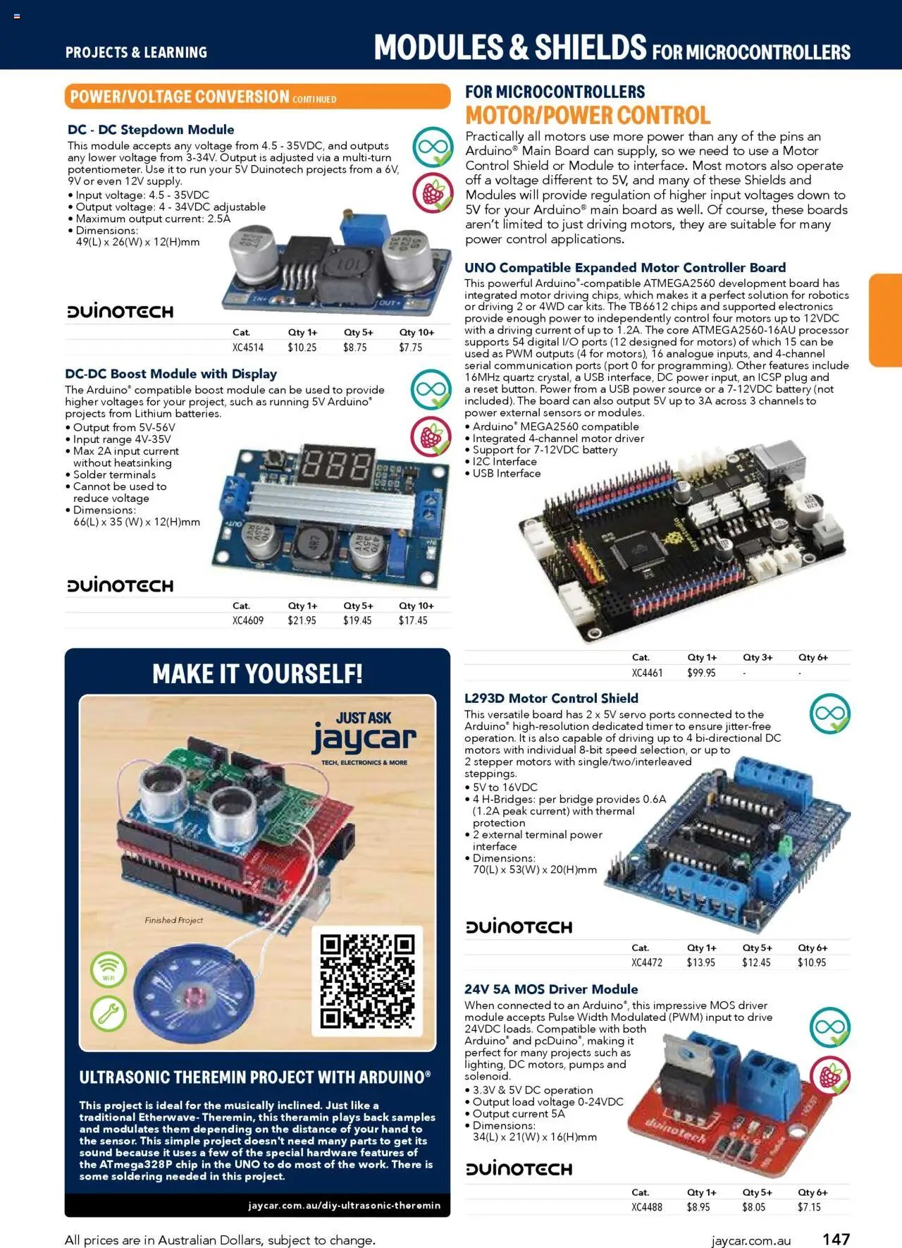 Jaycar Engineering & Scientific Catalogue 2025/2026  (2025-07-09 - 2026-07-09) | 147