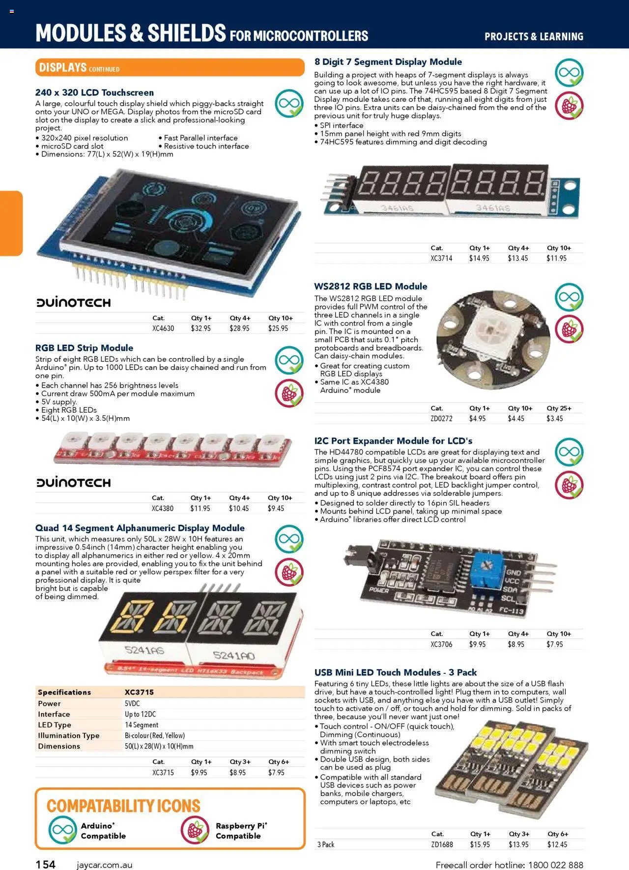 Jaycar Engineering & Scientific Catalogue 2025/2026  (2025-07-09 - 2026-07-09) | 154