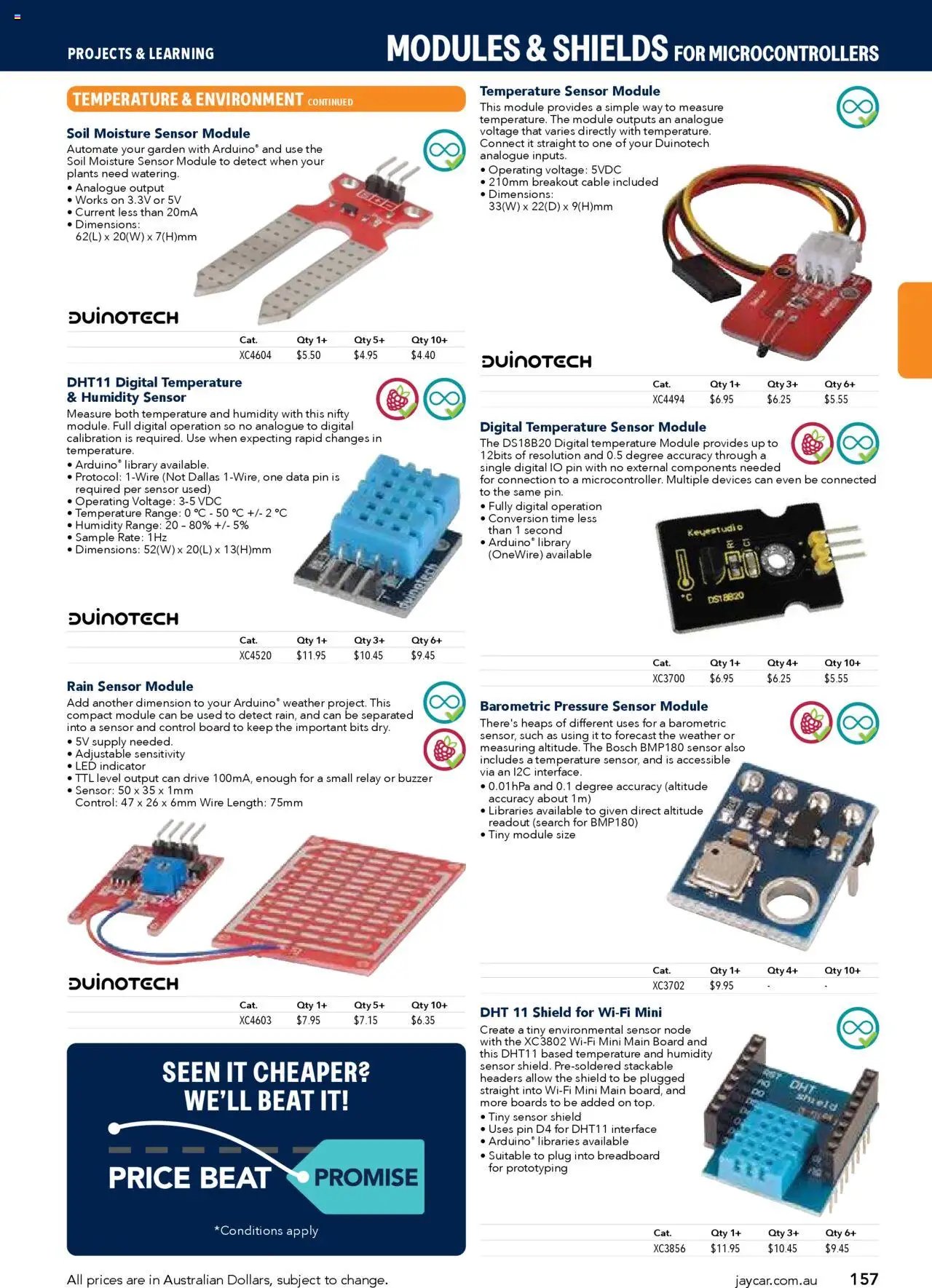 Jaycar Engineering & Scientific Catalogue 2025/2026  (2025-07-09 - 2026-07-09) | 157