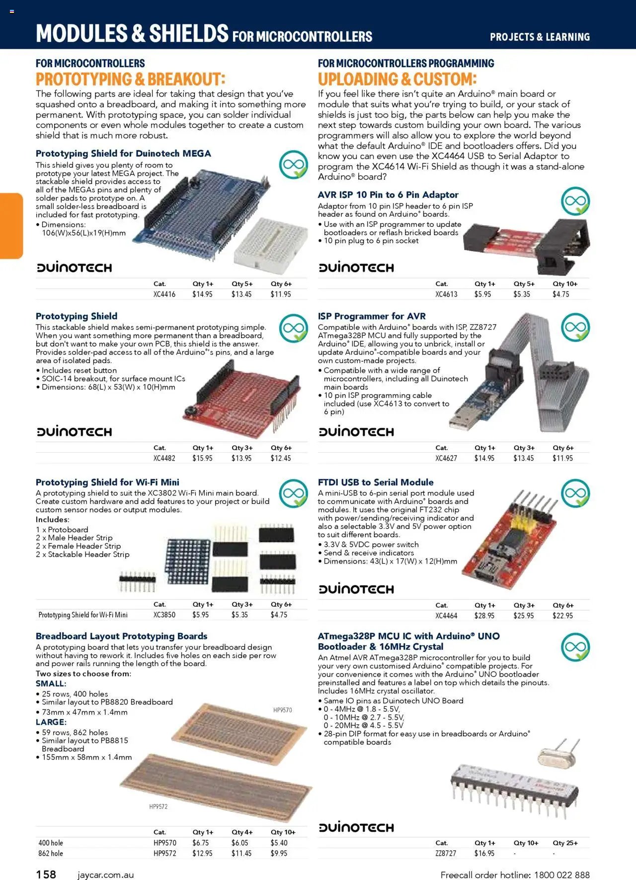 Jaycar Engineering & Scientific Catalogue 2025/2026  (2025-07-09 - 2026-07-09) | 158