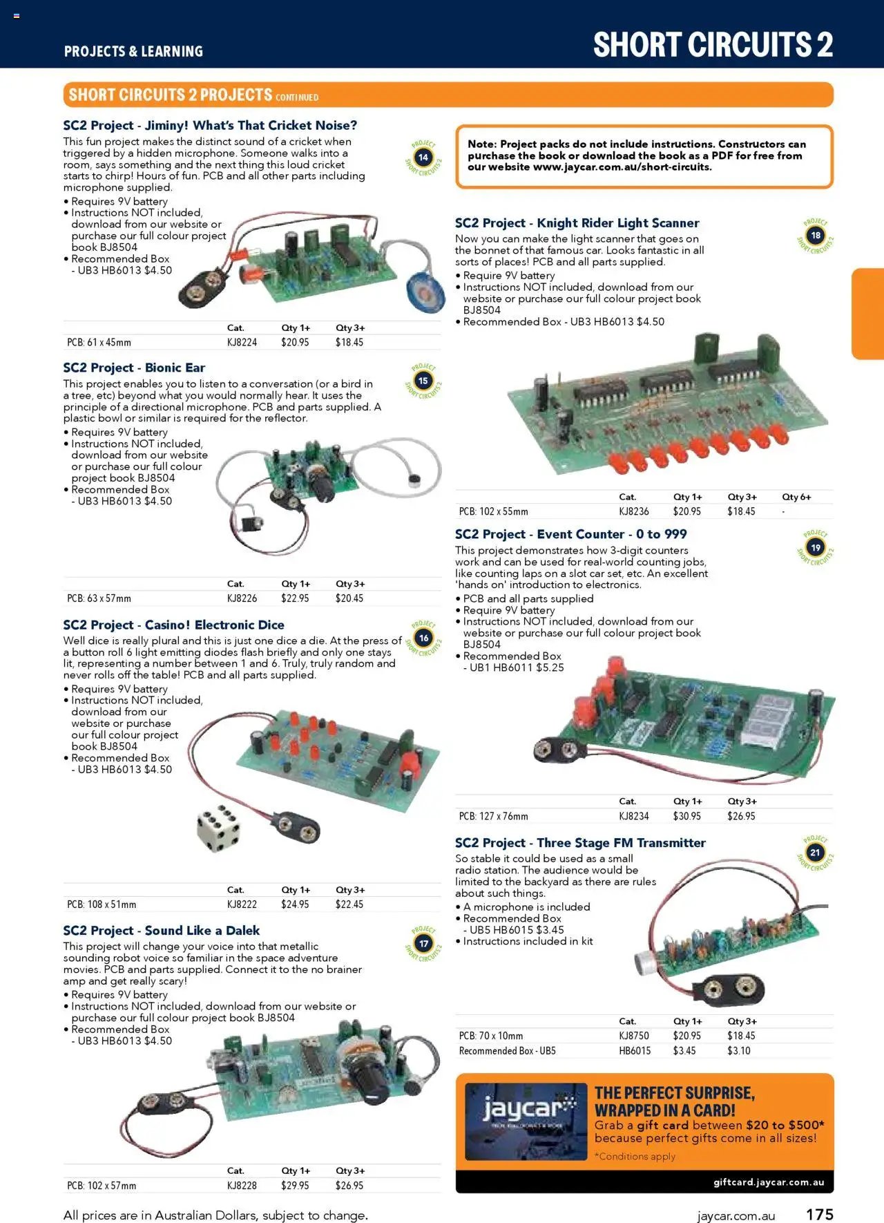 Jaycar Engineering & Scientific Catalogue 2025/2026  (2025-07-09 - 2026-07-09) | 175