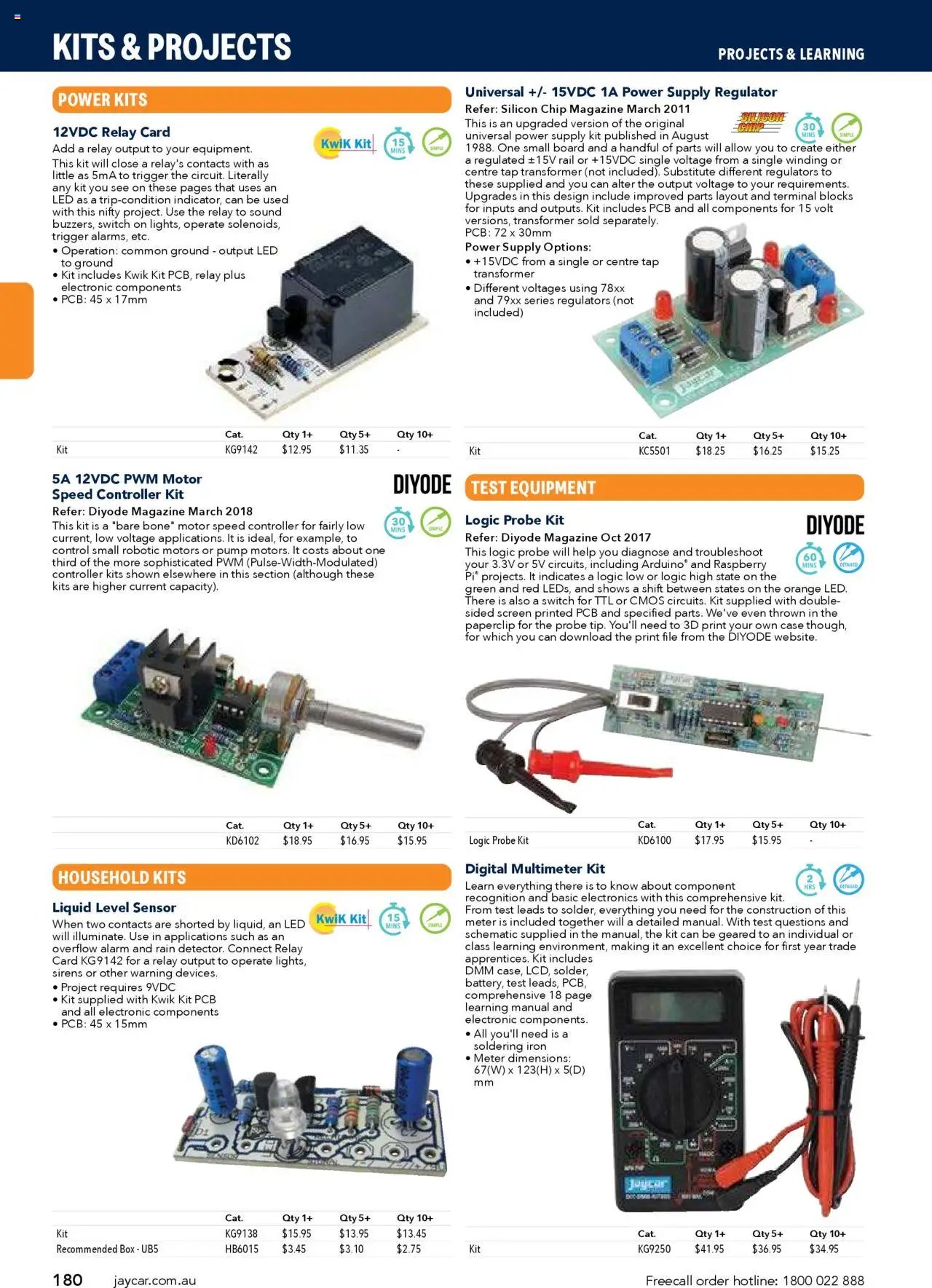 Jaycar Engineering & Scientific Catalogue 2025/2026  (2025-07-09 - 2026-07-09) | 180