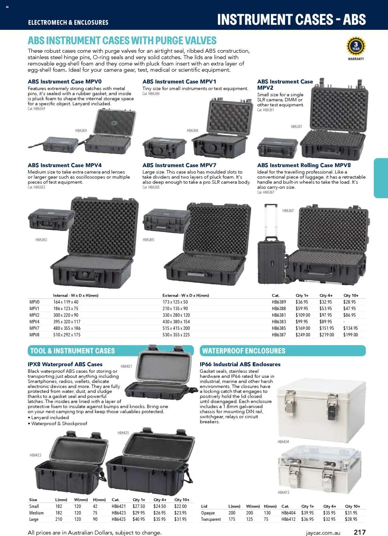 Jaycar Engineering & Scientific Catalogue 2025/2026  (2025-07-09 - 2026-07-09) | 217