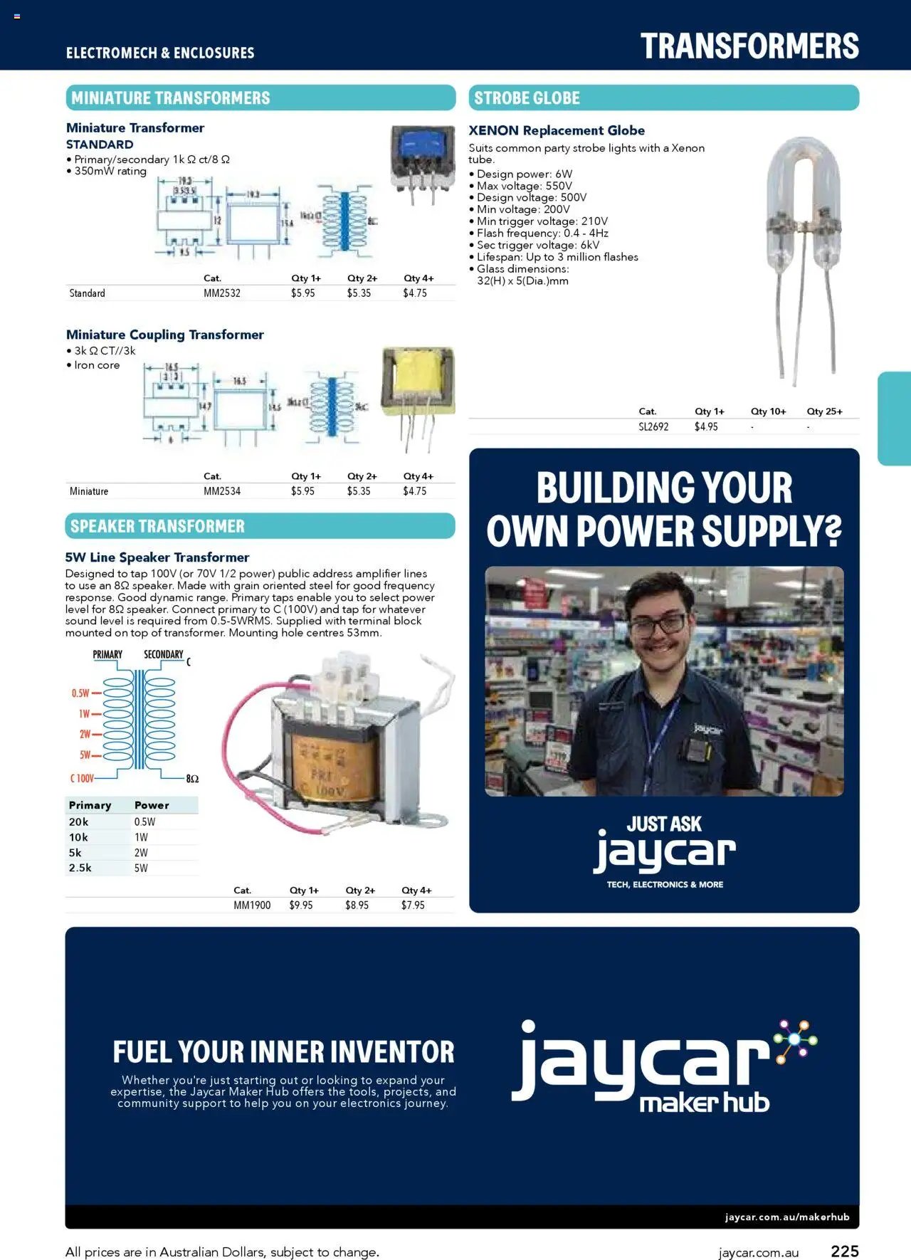 Jaycar Engineering & Scientific Catalogue 2025/2026  (2025-07-09 - 2026-07-09) | 225