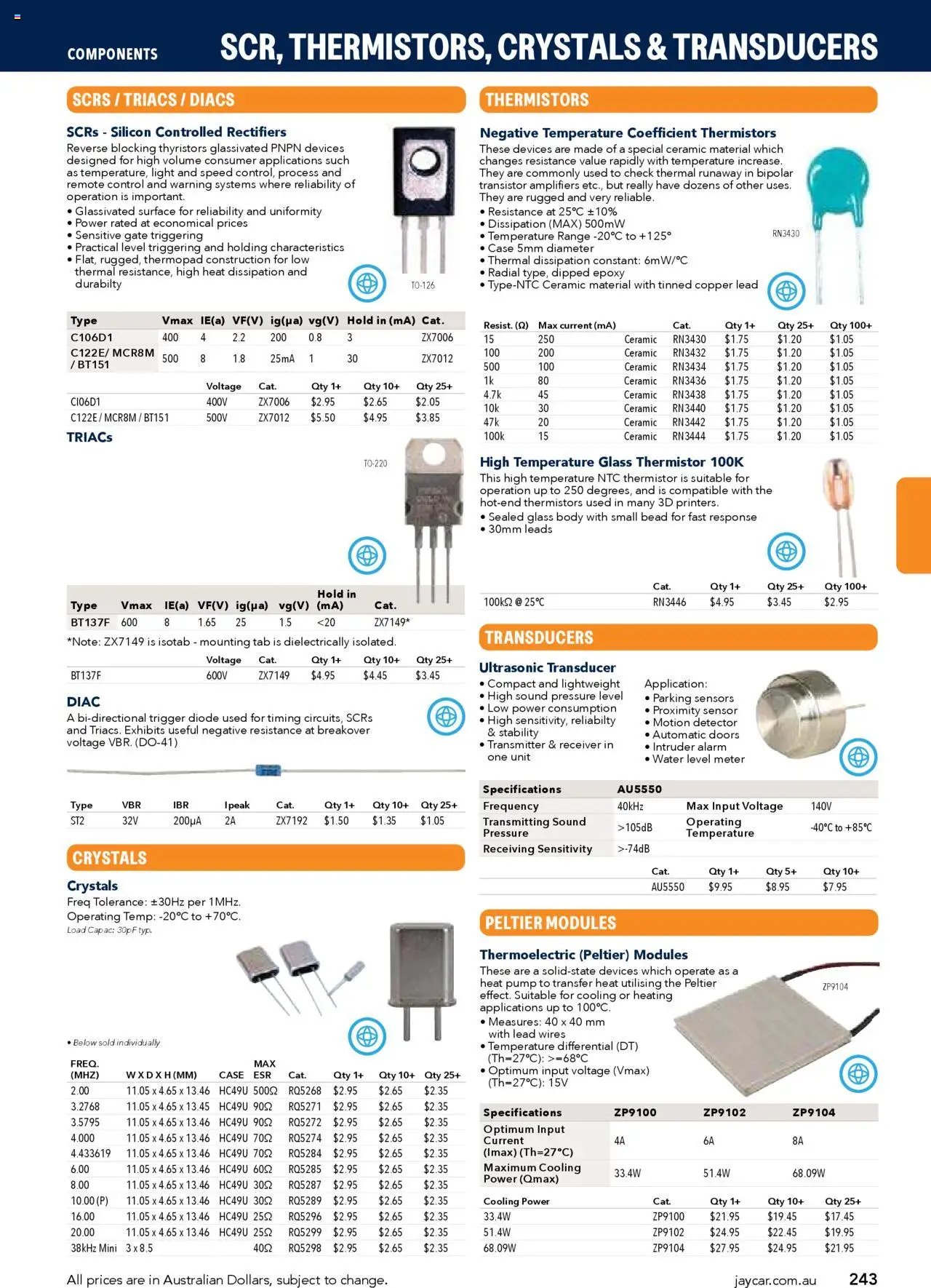 Jaycar Engineering & Scientific Catalogue 2025/2026  (2025-07-09 - 2026-07-09) | 243