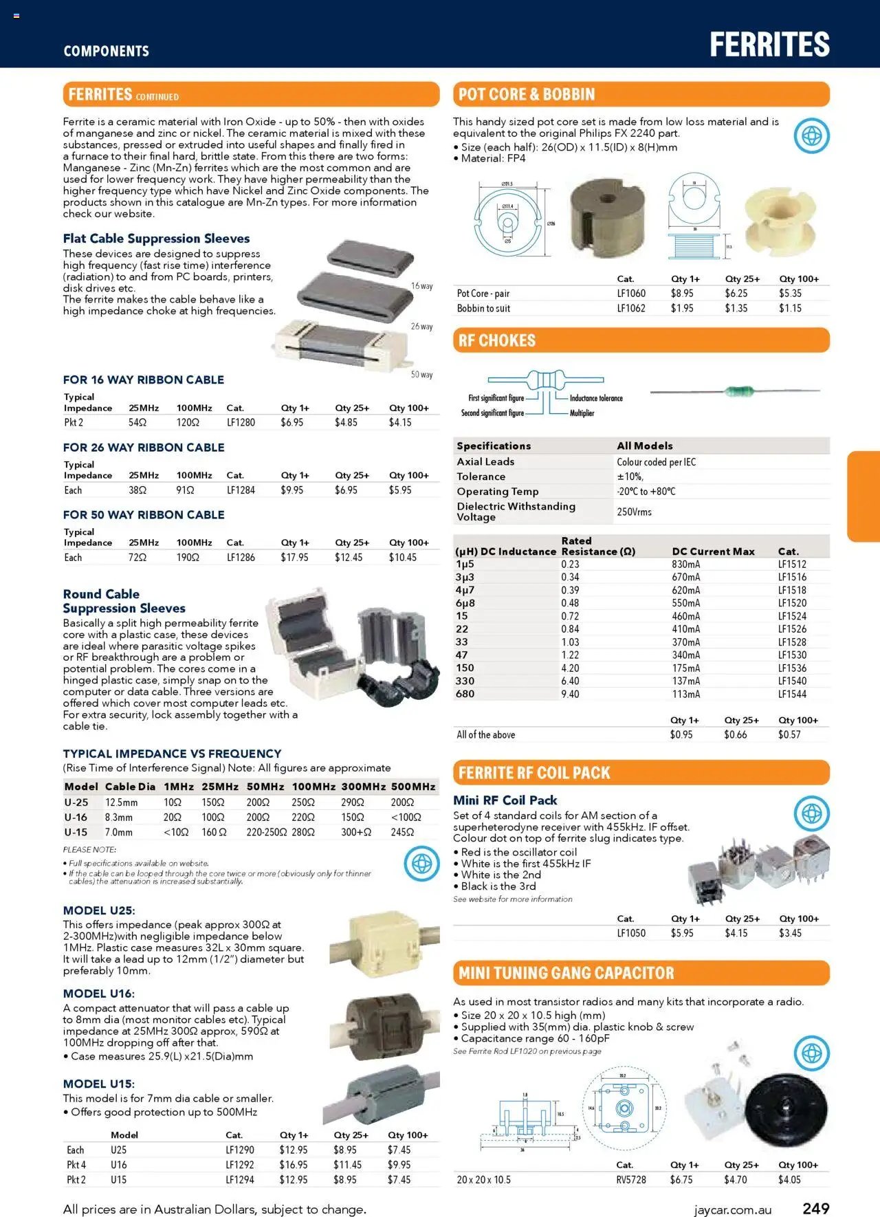 Jaycar Engineering & Scientific Catalogue 2025/2026  (2025-07-09 - 2026-07-09) | 249