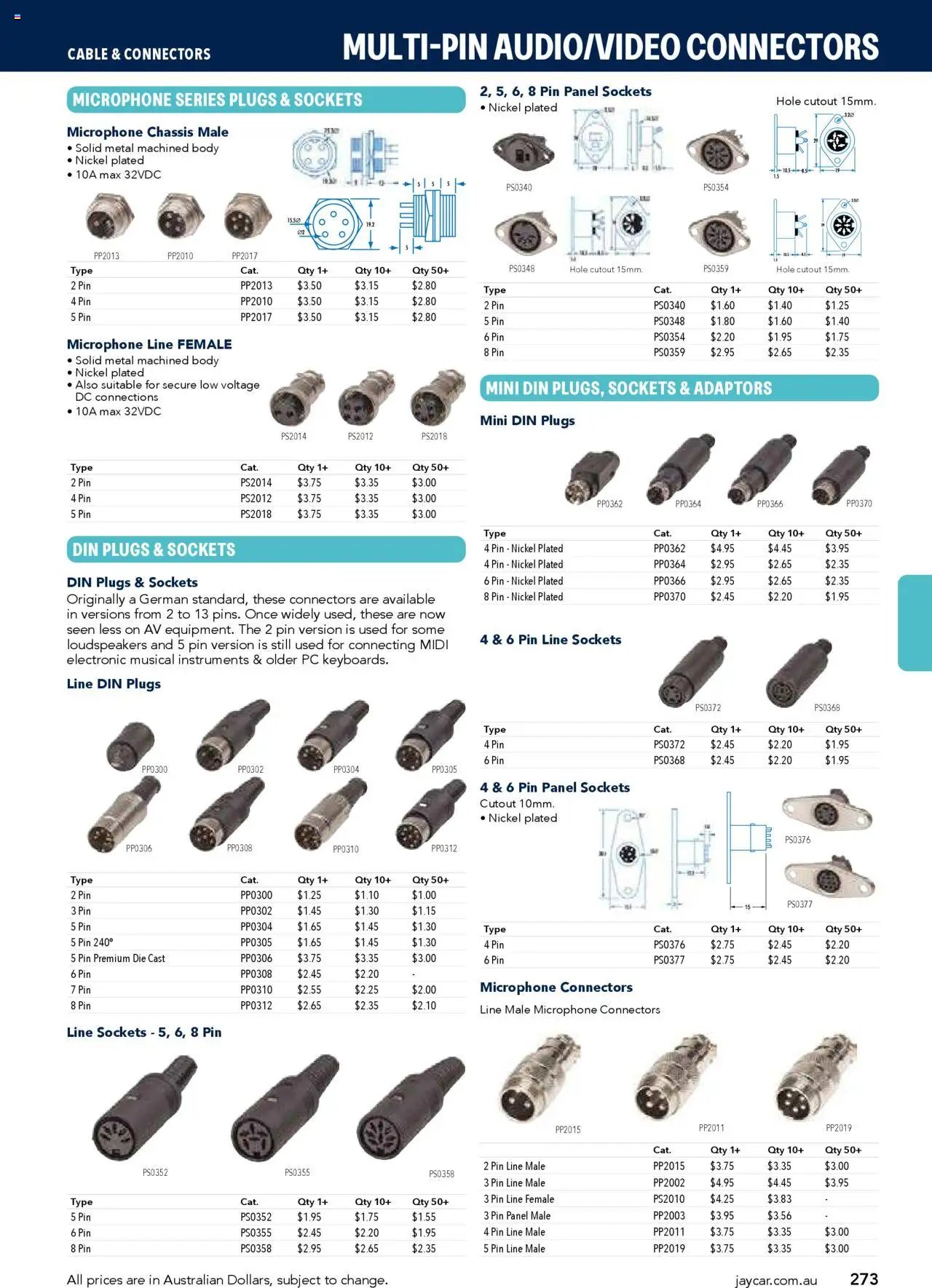 Jaycar Engineering & Scientific Catalogue 2025/2026  (2025-07-09 - 2026-07-09) | 273