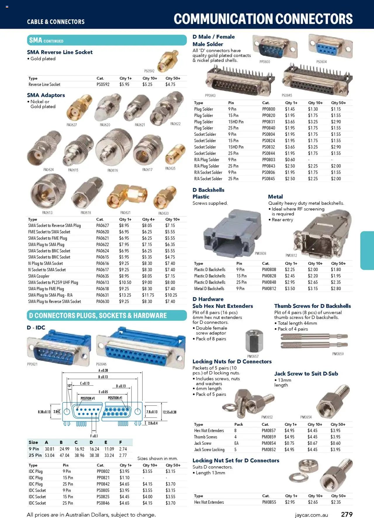 Jaycar Engineering & Scientific Catalogue 2025/2026  (2025-07-09 - 2026-07-09) | 279
