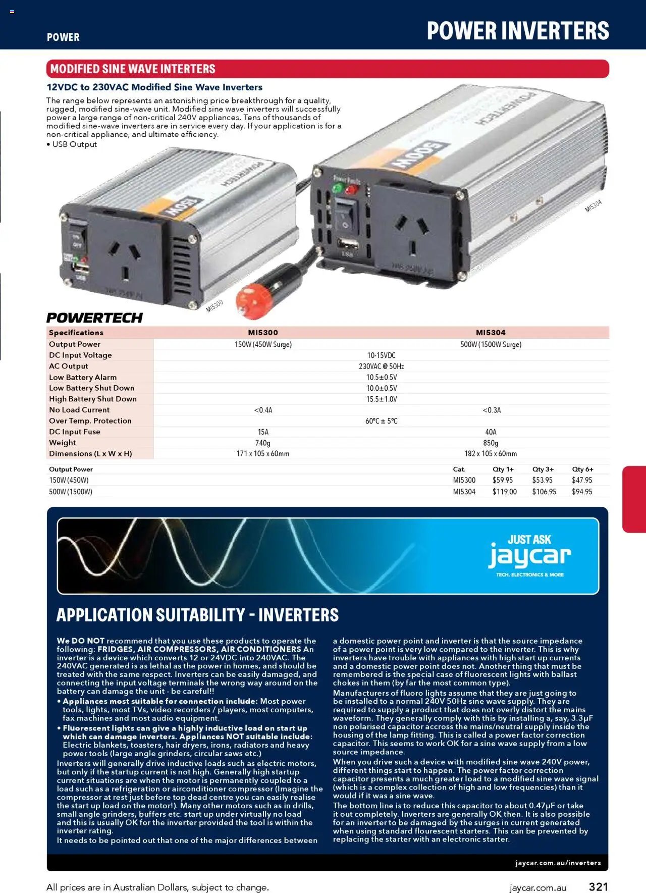 Jaycar Engineering & Scientific Catalogue 2025/2026  (2025-07-09 - 2026-07-09) | 321