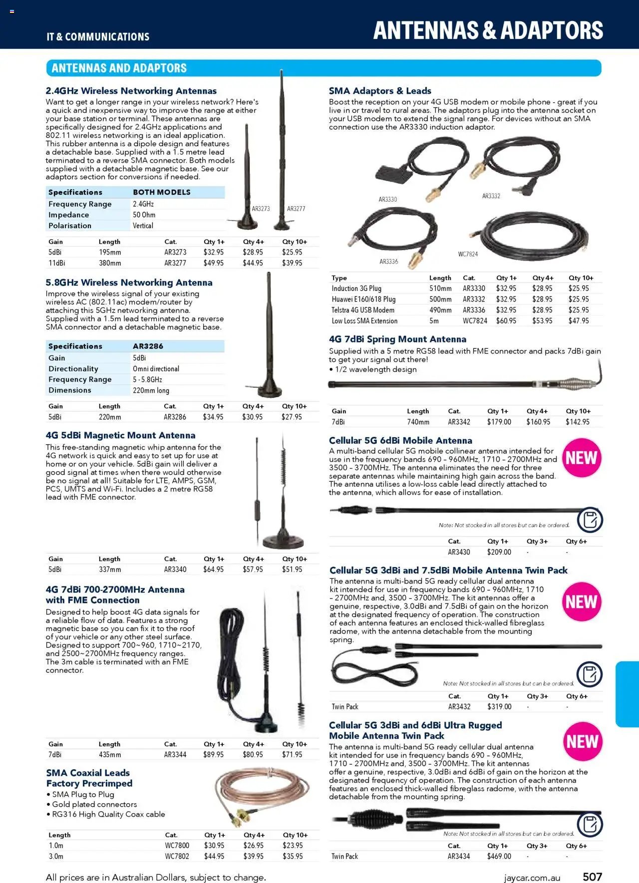 Jaycar Engineering & Scientific Catalogue 2025/2026  (2025-07-09 - 2026-07-09) | 507