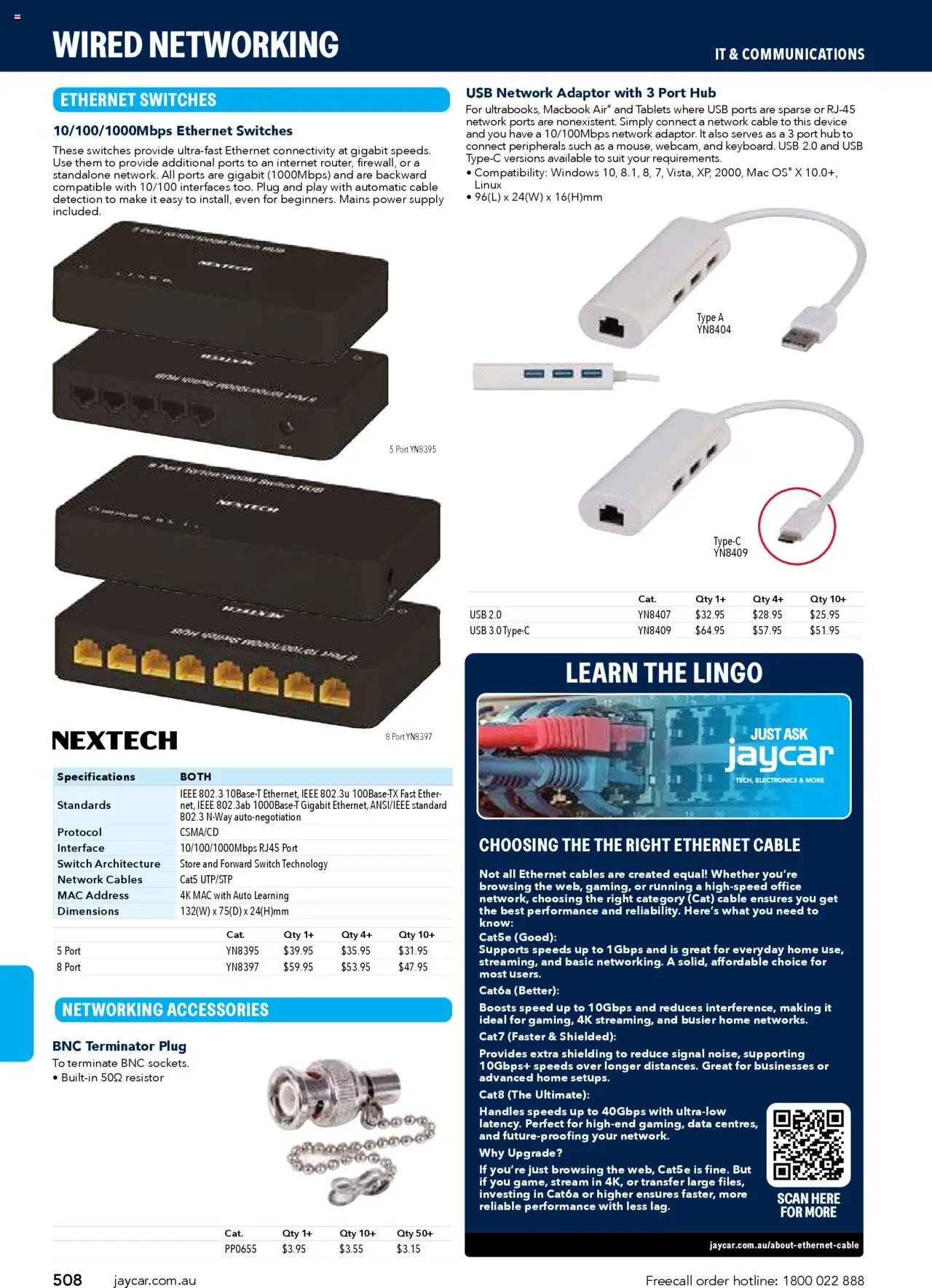 Jaycar Engineering & Scientific Catalogue 2025/2026  (2025-07-09 - 2026-07-09) | 508