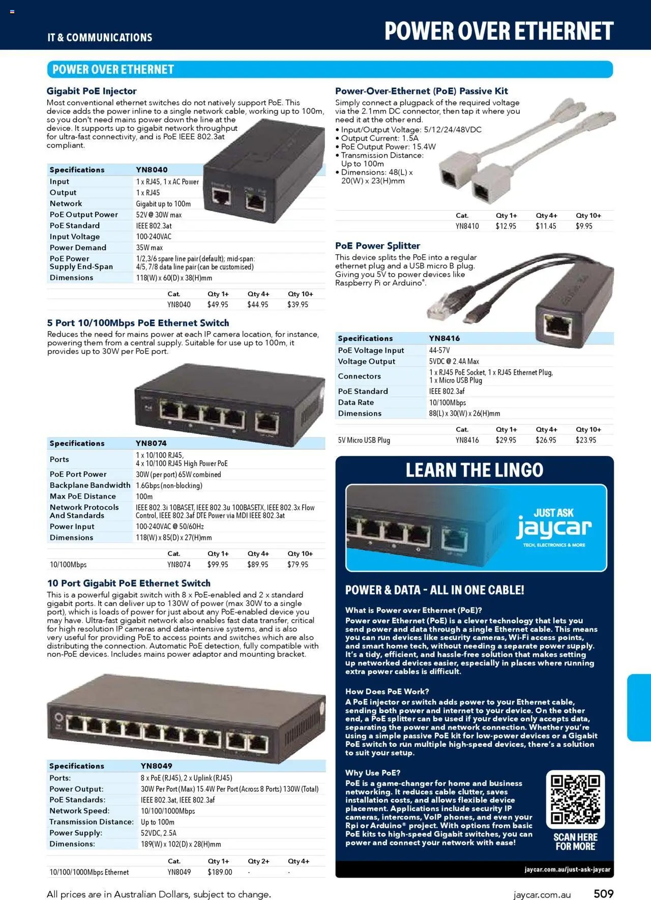 Jaycar Engineering & Scientific Catalogue 2025/2026  (2025-07-09 - 2026-07-09) | 509
