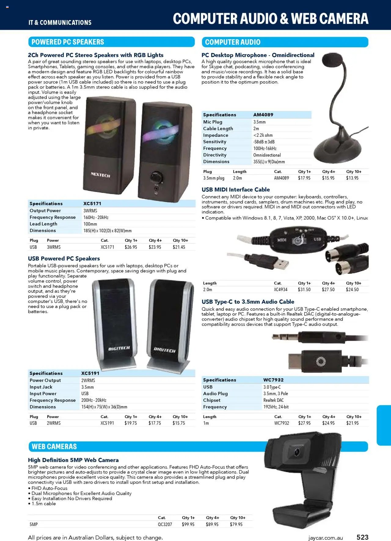 Jaycar Engineering & Scientific Catalogue 2025/2026  (2025-07-09 - 2026-07-09) | 523