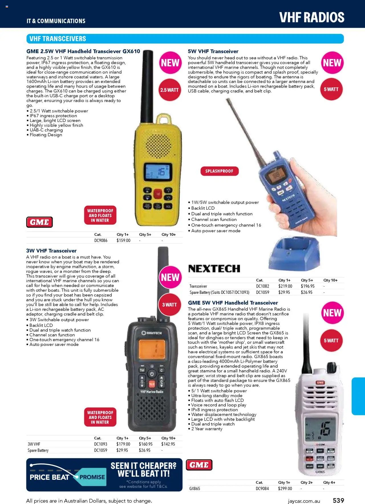 Jaycar Engineering & Scientific Catalogue 2025/2026  (2025-07-09 - 2026-07-09) | 539