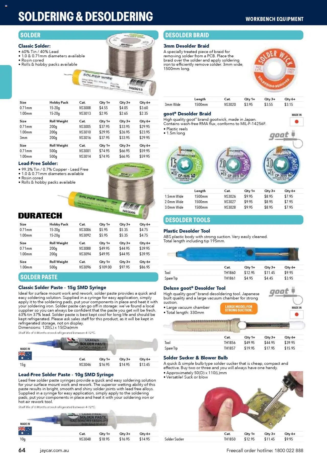 Jaycar Engineering & Scientific Catalogue 2025/2026  (2025-07-09 - 2026-07-09) | 64