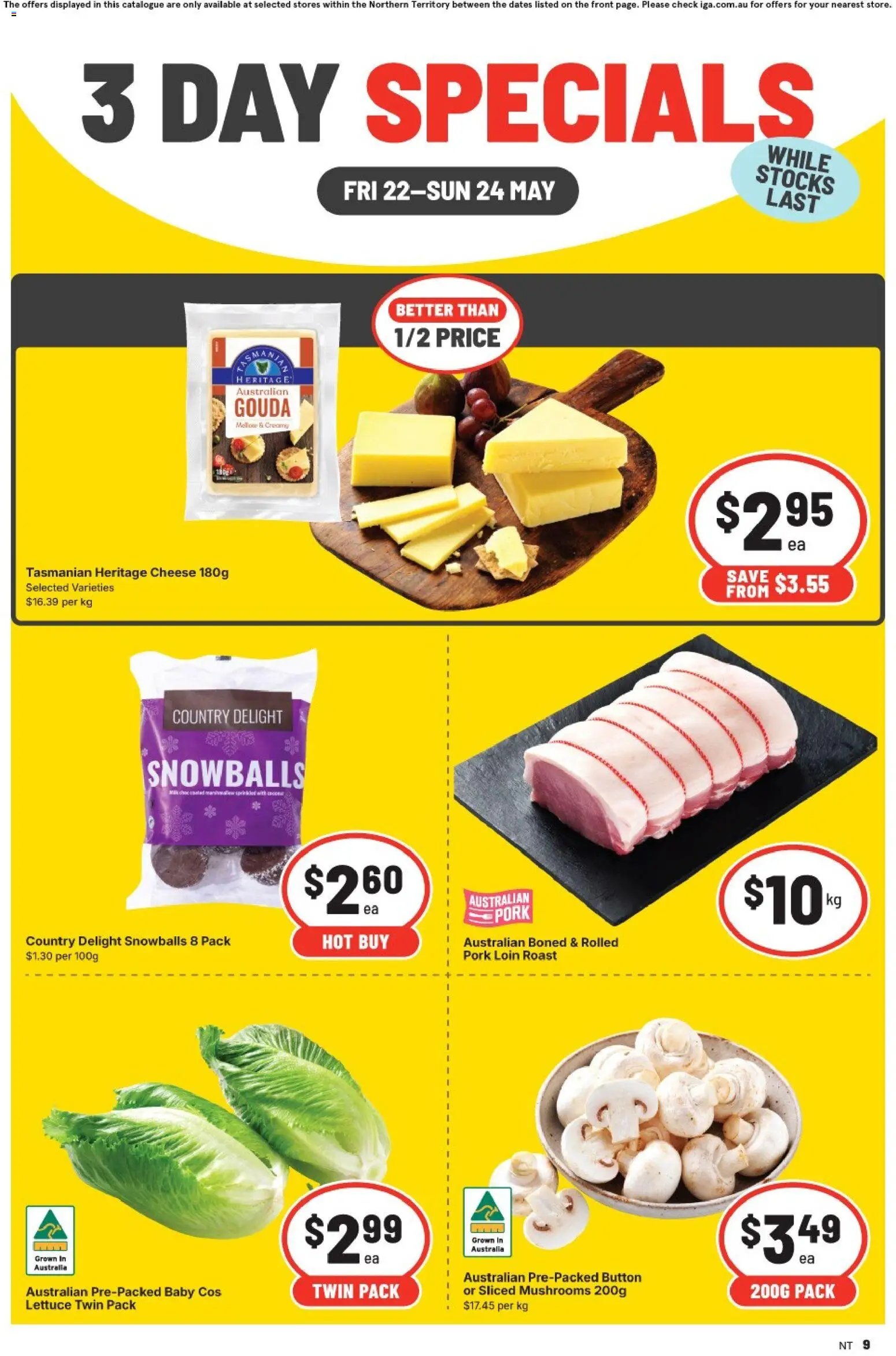 IGA 3 Day Specials - NT (2026-05-22 - 2026-05-24) | 1