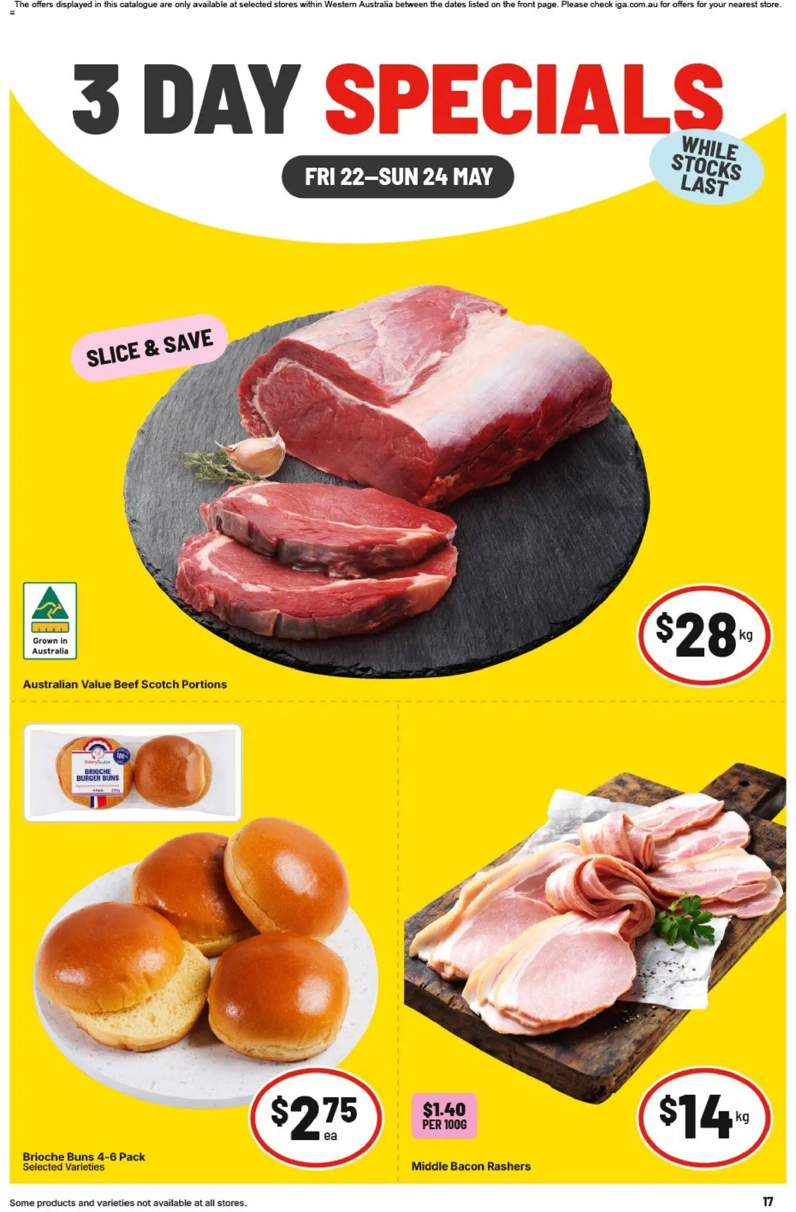 IGA 3 Day Specials - WA Medium Metro (2026-05-22 - 2026-05-24) | 1