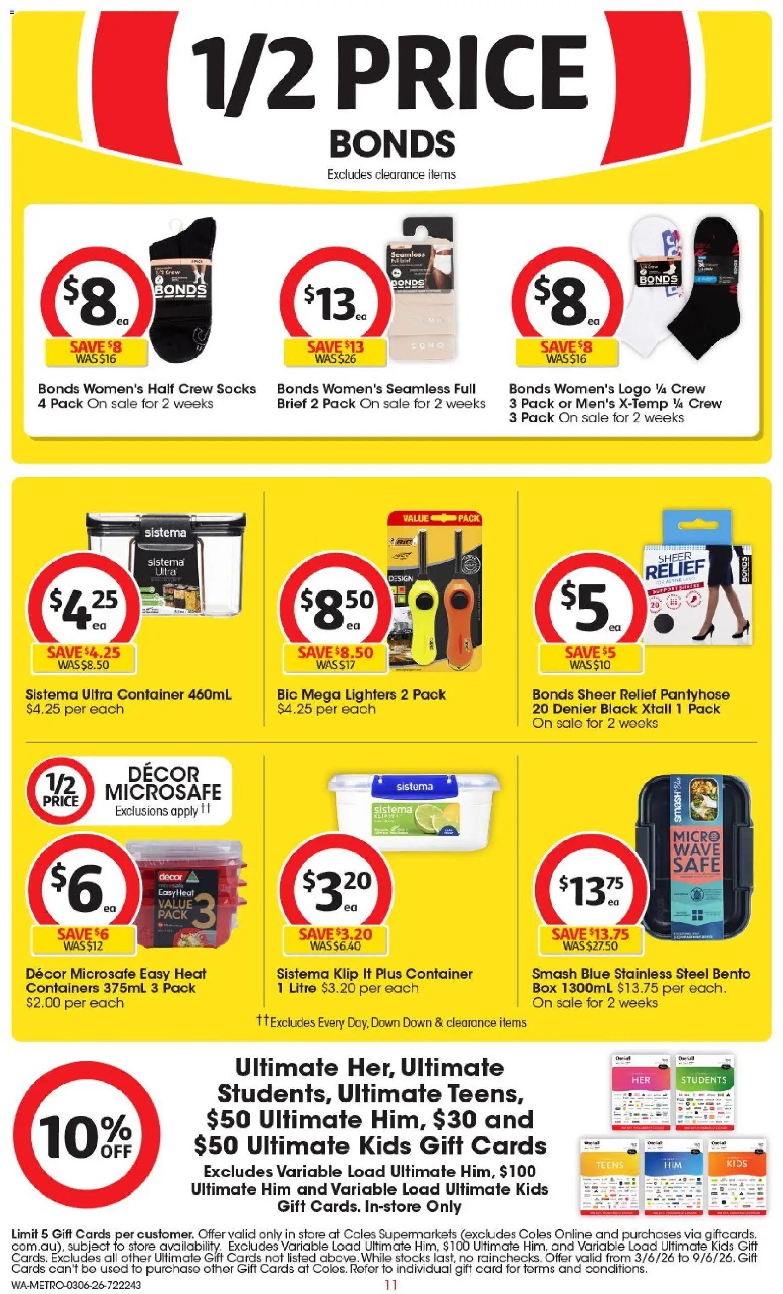 Coles catalogue WA